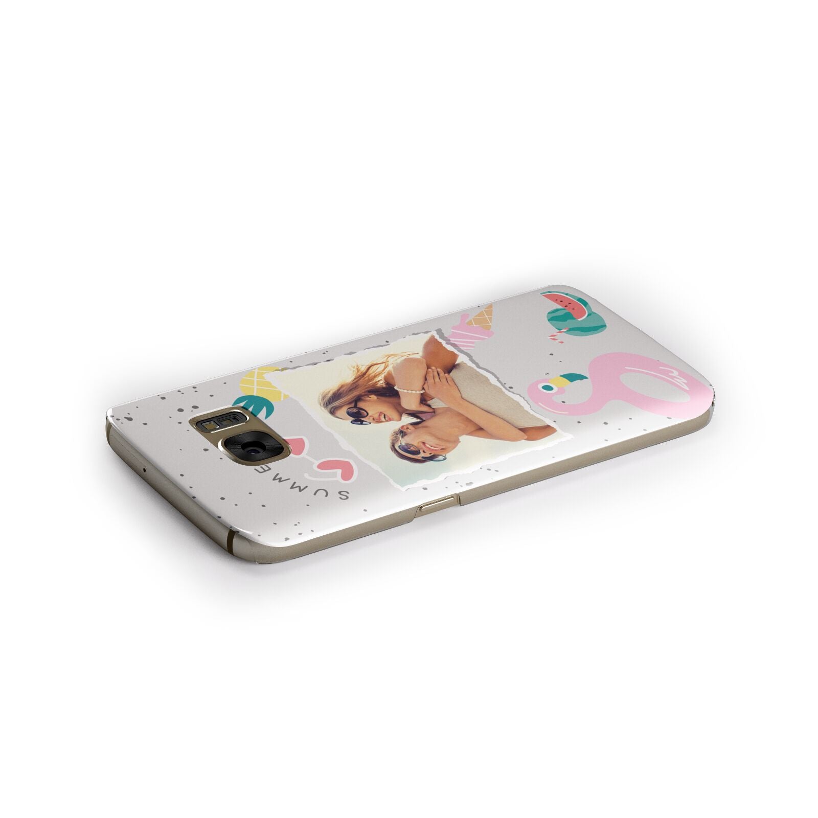 Summer Photo Personalised Samsung Galaxy Case Side Close Up