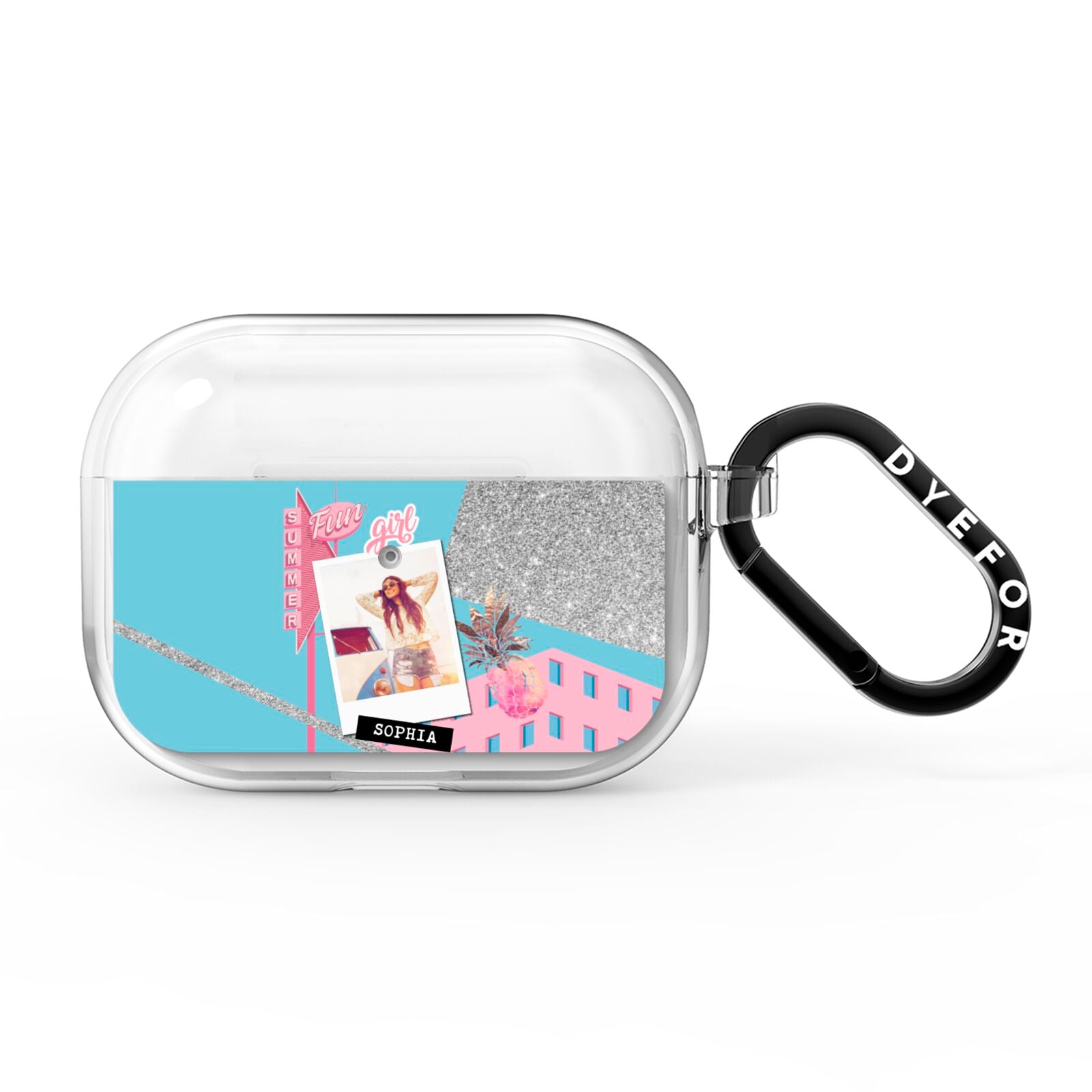 Summer Picture Collage Personalised AirPods Pro Clear Case