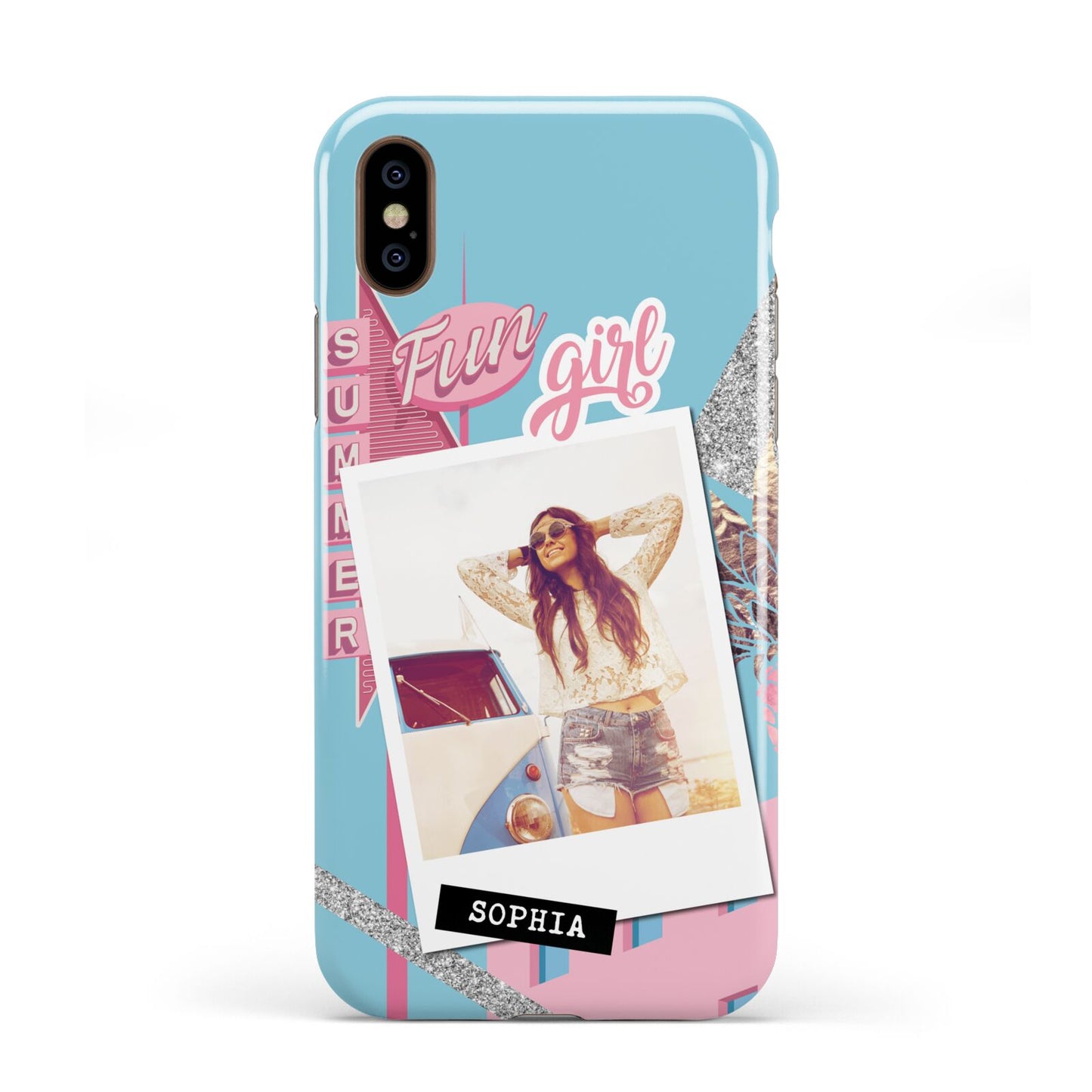 Summer Picture Collage Personalised Apple iPhone XS 3D Tough