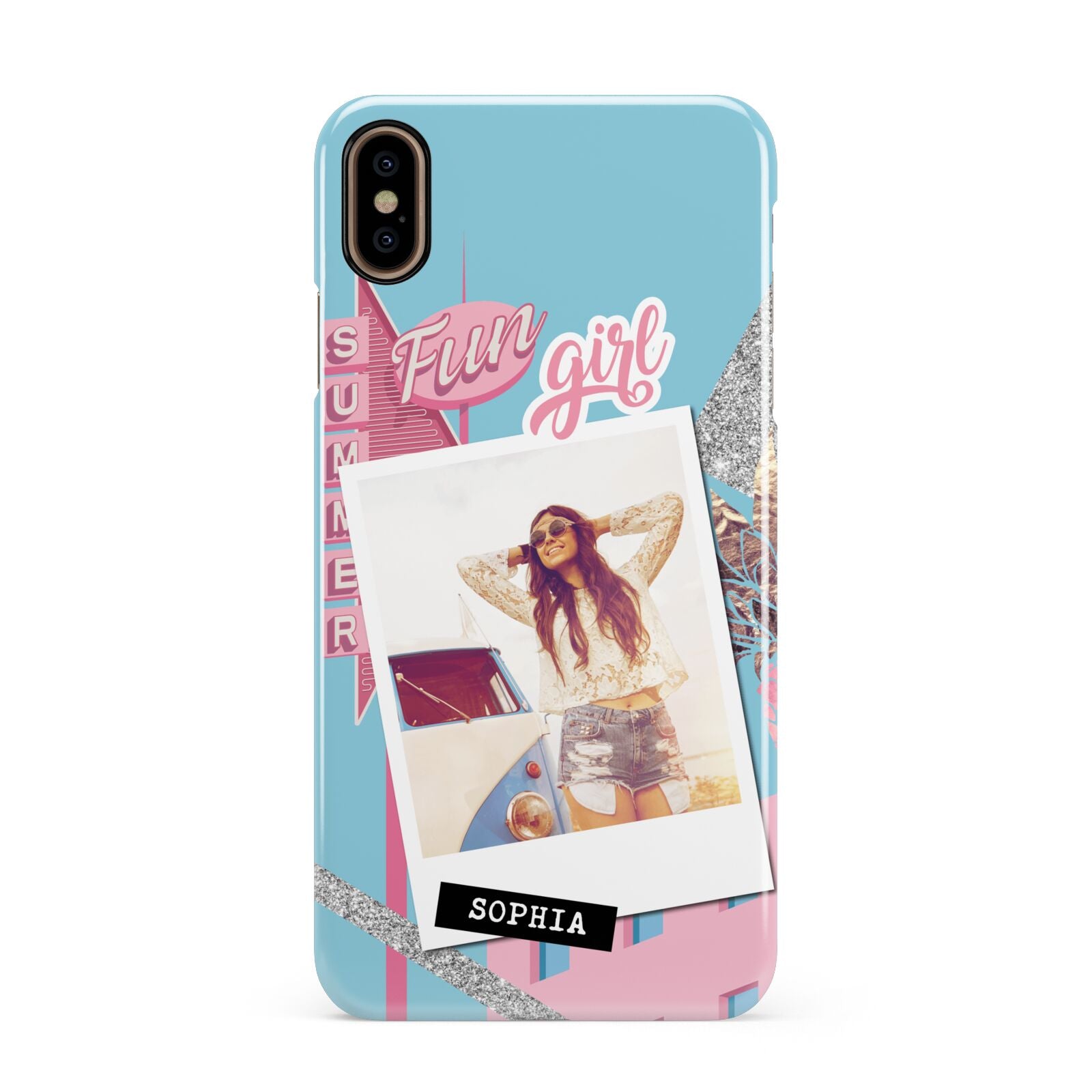 Summer Picture Collage Personalised Apple iPhone Xs Max 3D Snap Case