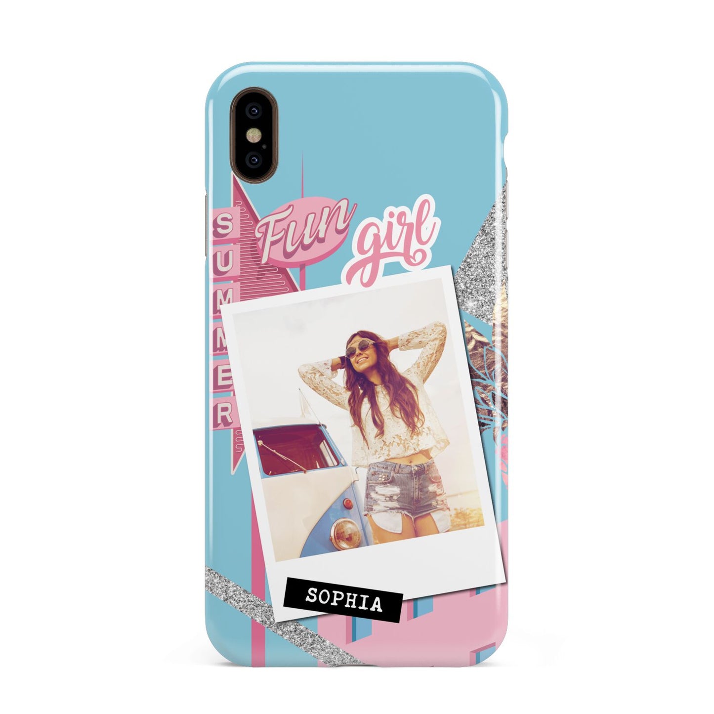 Summer Picture Collage Personalised Apple iPhone Xs Max 3D Tough Case