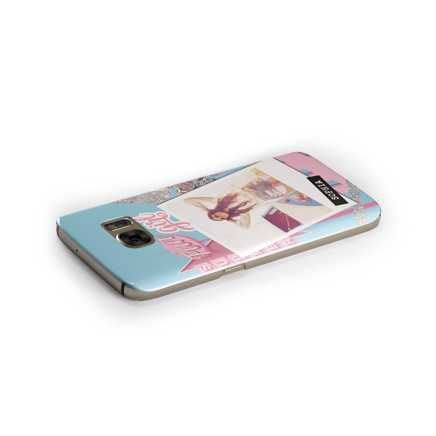 Summer Picture Collage Personalised Samsung Galaxy Case Side Close Up