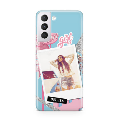 Summer Picture Collage Personalised Samsung S21 Case