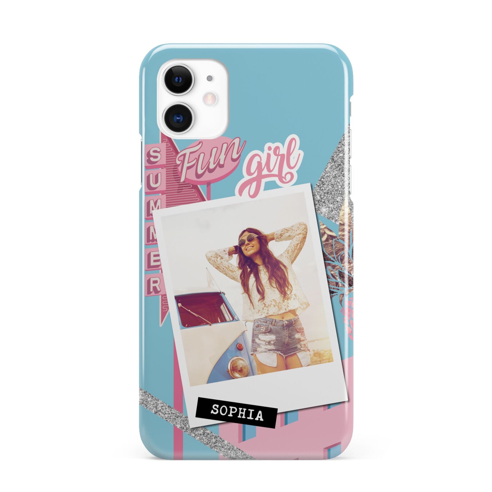 Summer Picture Collage Personalised iPhone 11 3D Snap Case