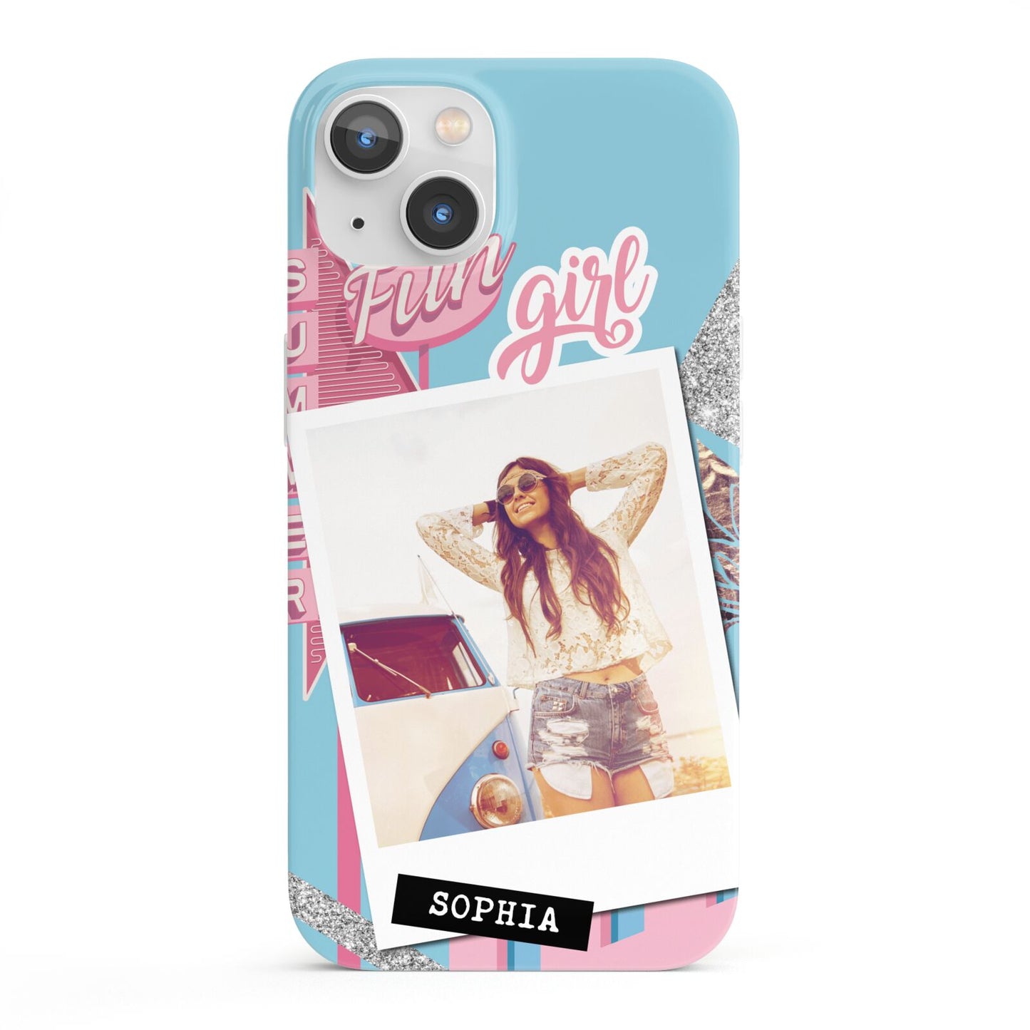 Summer Picture Collage Personalised iPhone 13 Full Wrap 3D Snap Case