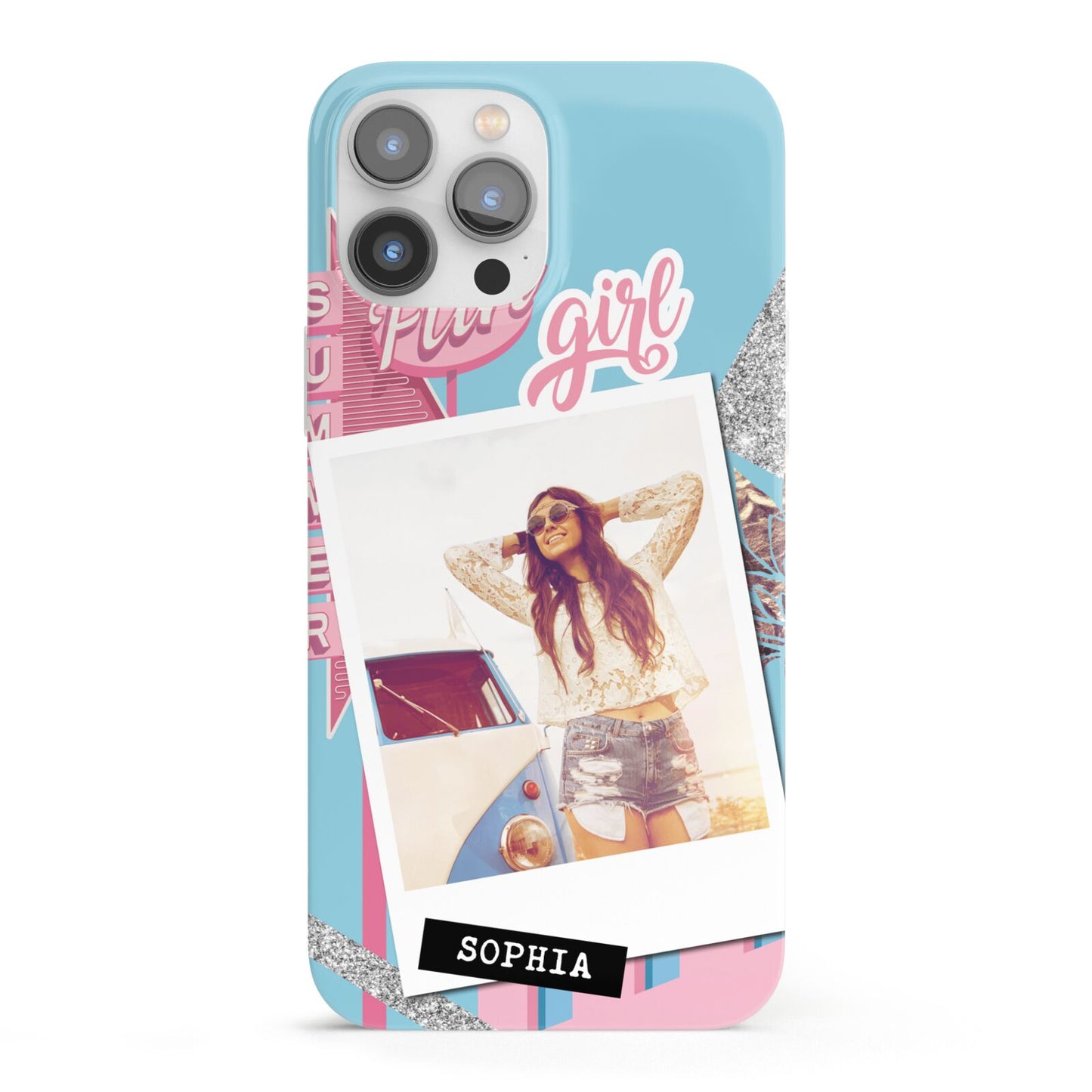 Summer Picture Collage Personalised iPhone 13 Pro Max Full Wrap 3D Snap Case