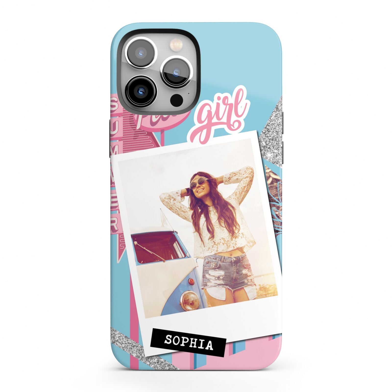 Summer Picture Collage Personalised iPhone 13 Pro Max Full Wrap 3D Tough Case