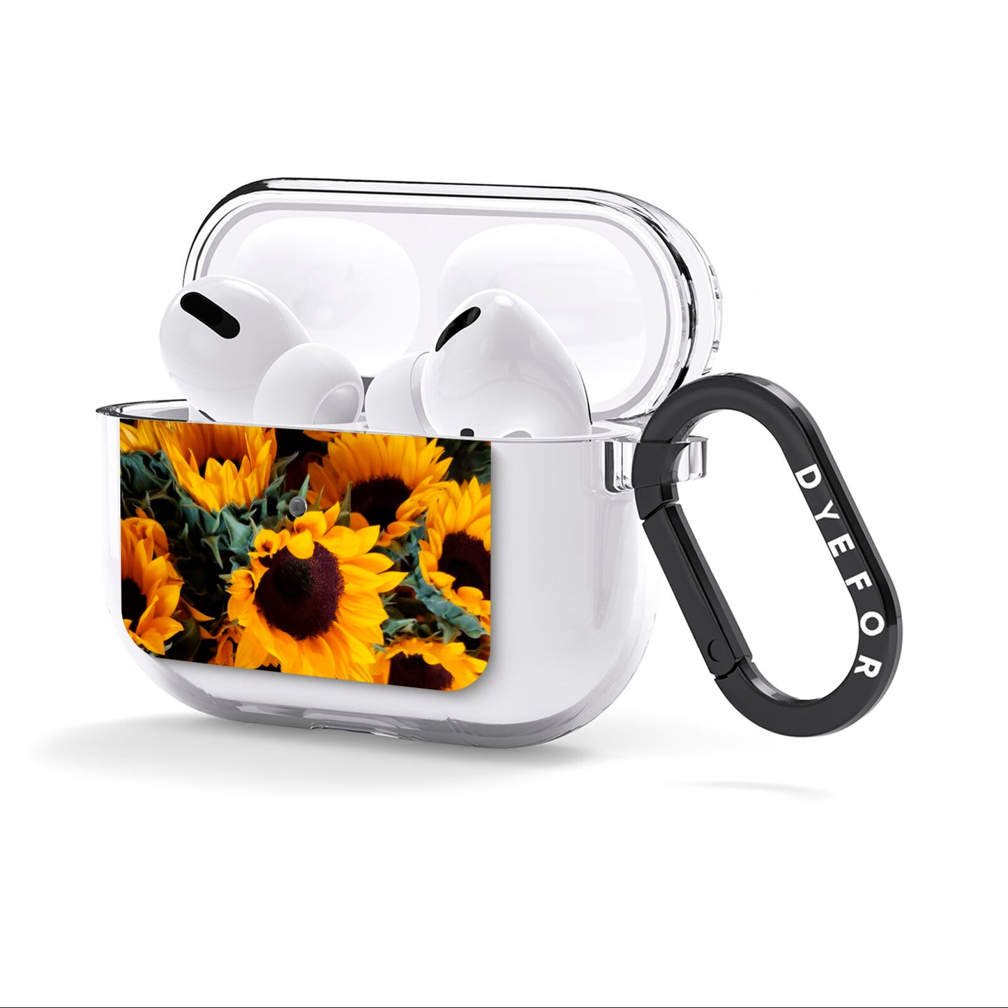 Sunflower AirPods Clear Case 3rd Gen Side Image