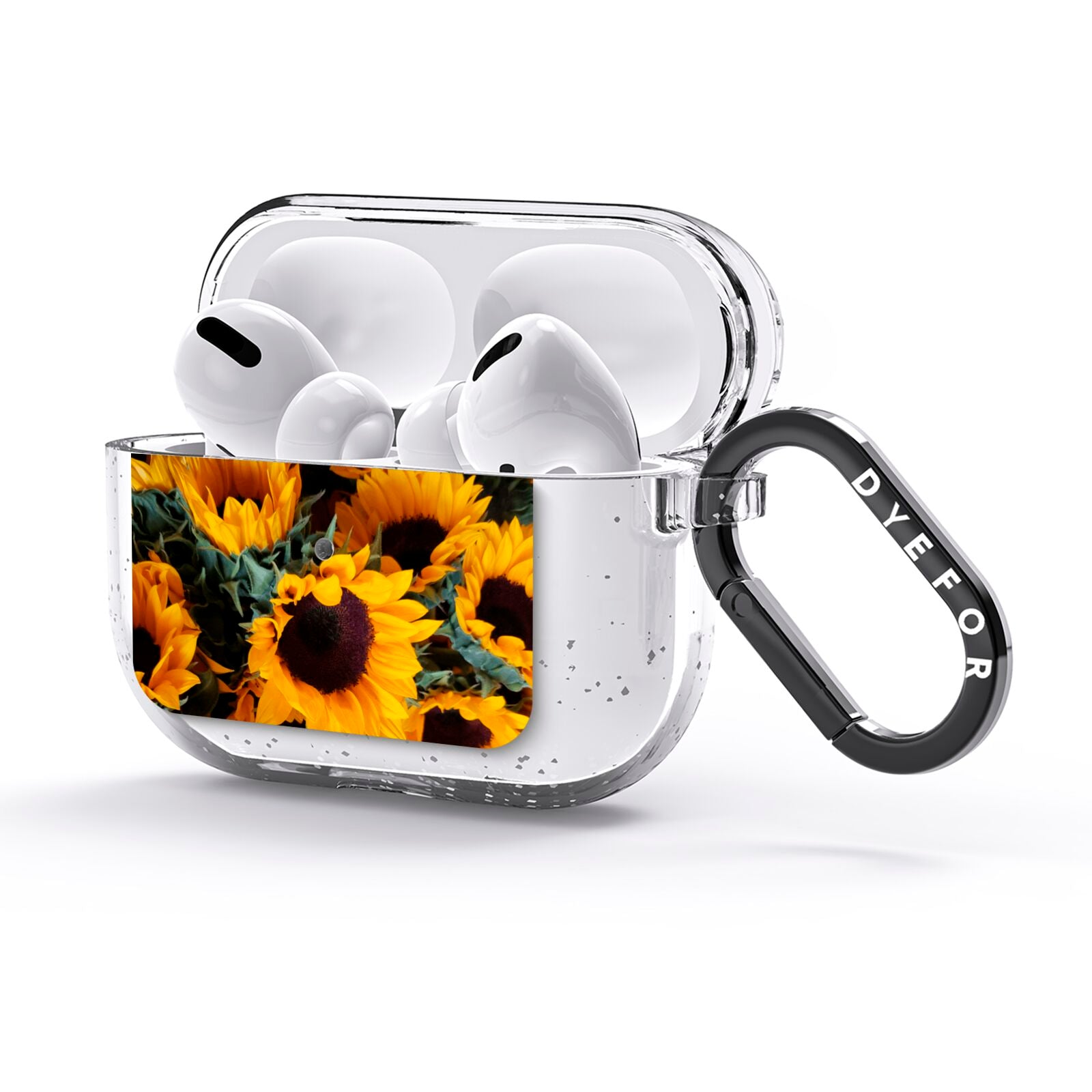 Sunflower AirPods Glitter Case 3rd Gen Side Image