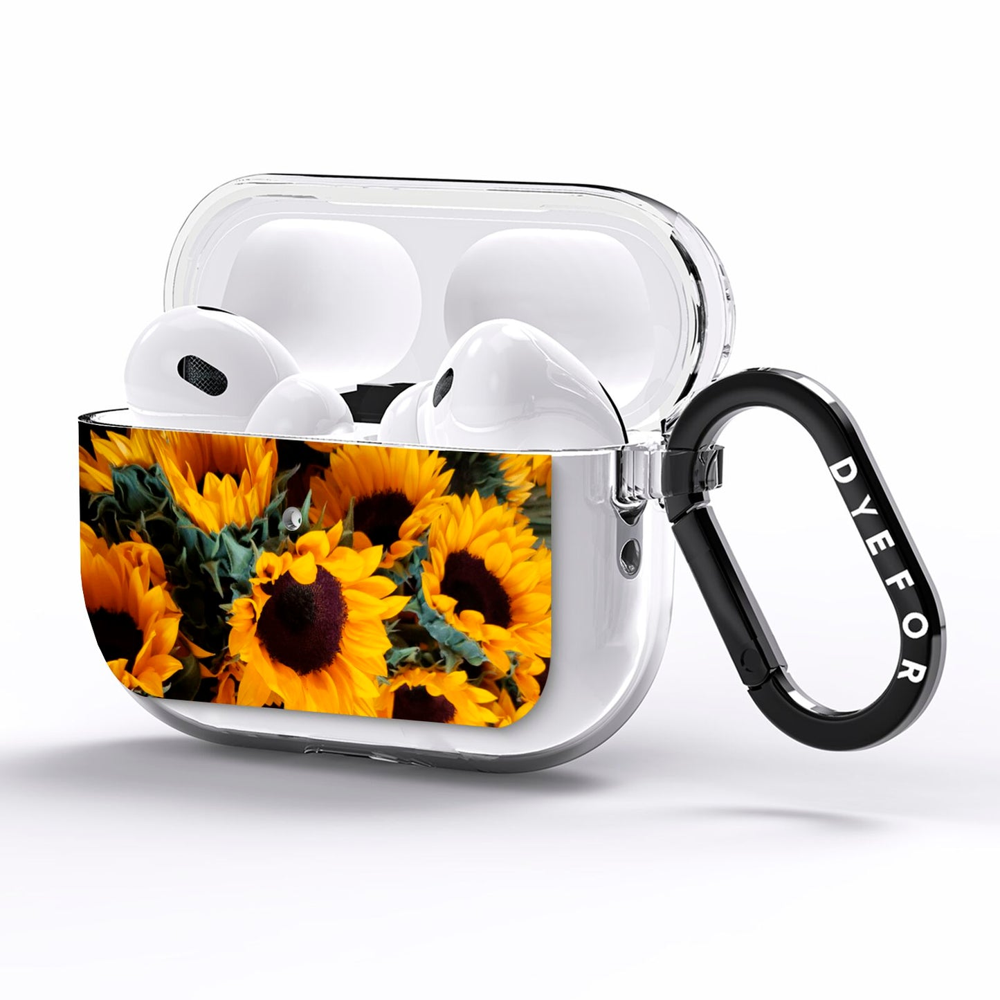 Sunflower AirPods Pro Clear Case Side Image