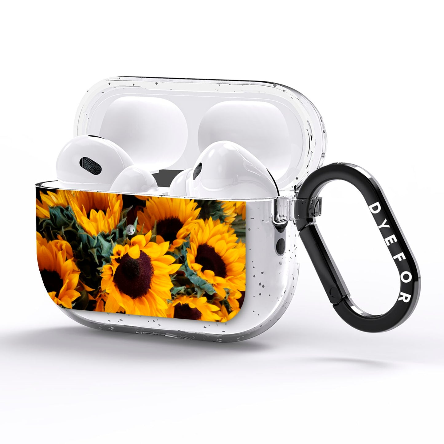 Sunflower AirPods Pro Glitter Case Side Image