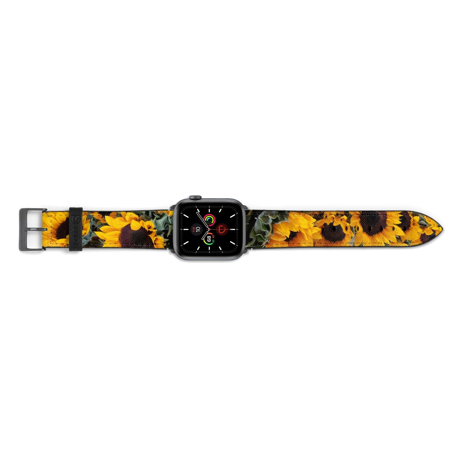 Sunflower Apple Watch Strap Landscape Image Space Grey Hardware