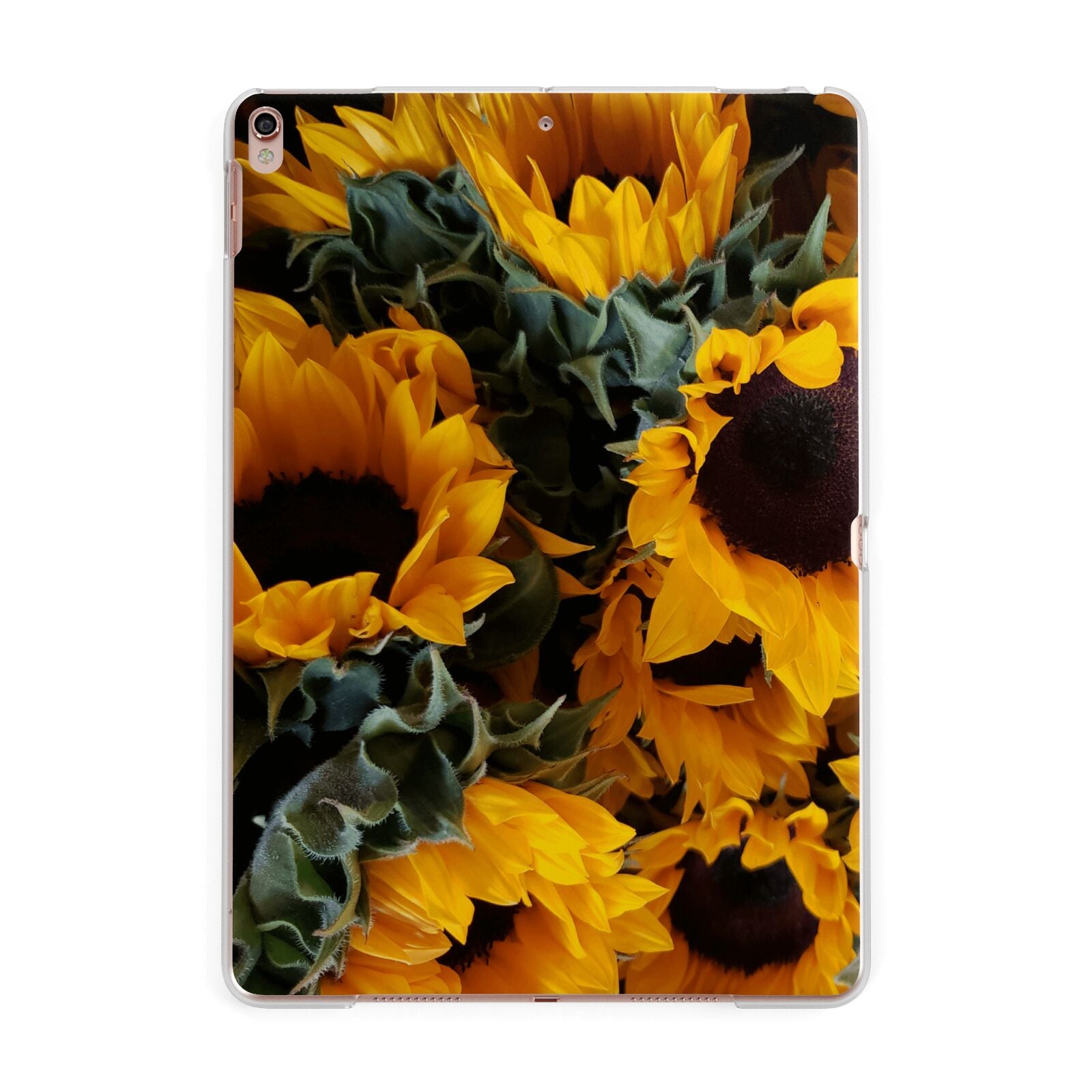 Sunflower Apple iPad Rose Gold Case