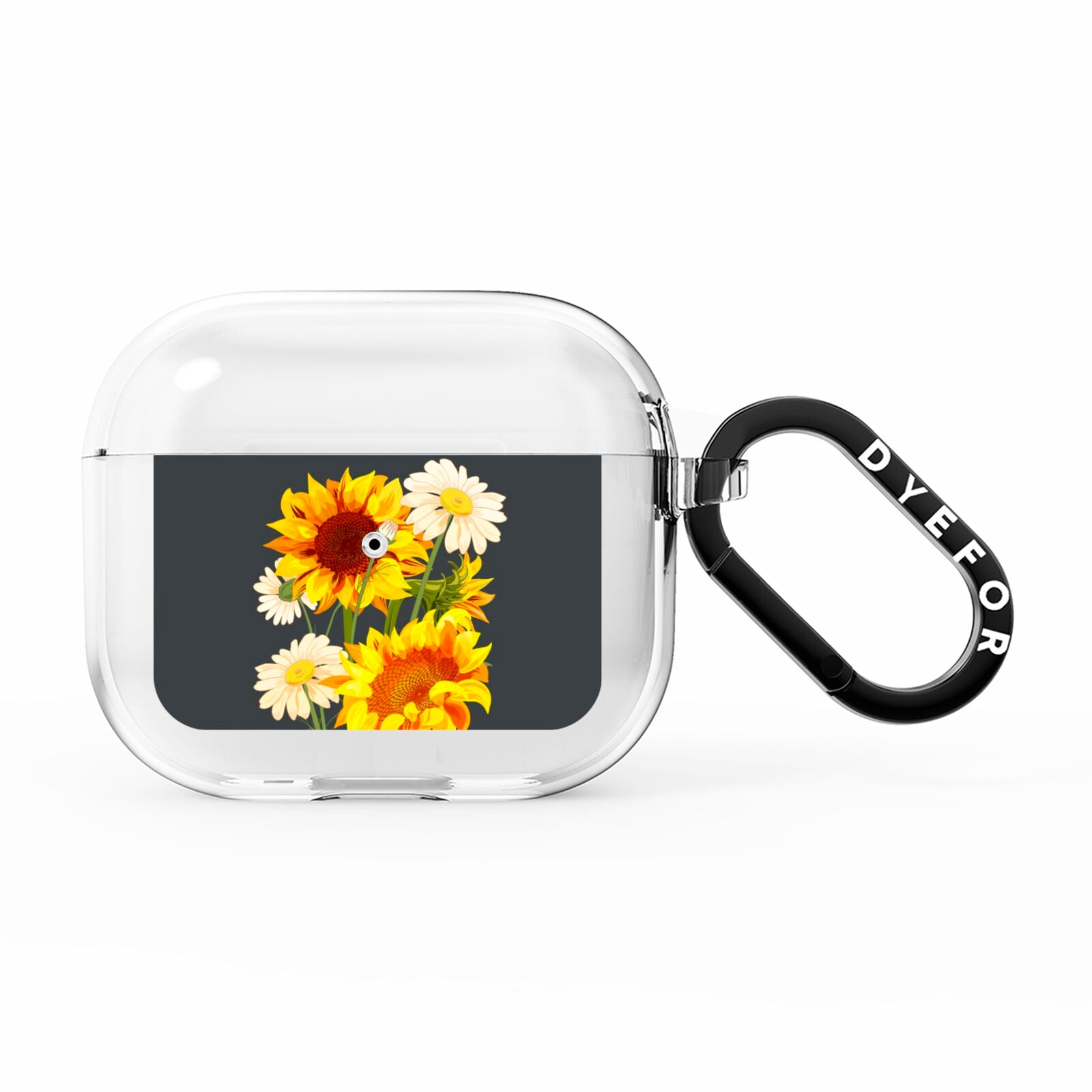 Sunflower Floral AirPods Clear Case 3rd Gen