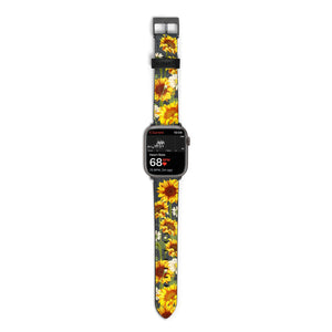 Sunflower Floral Watch Strap