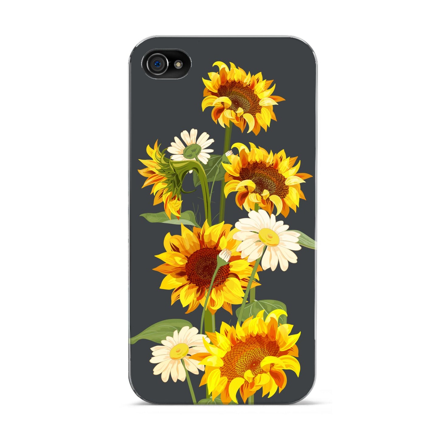 Sunflower Floral Apple iPhone 4s Case