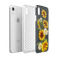 Sunflower Floral Apple iPhone XR White 3D Tough Case Expanded view