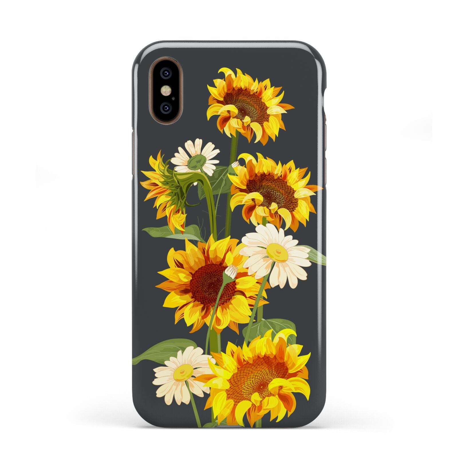 Sunflower Floral Apple iPhone XS 3D Tough