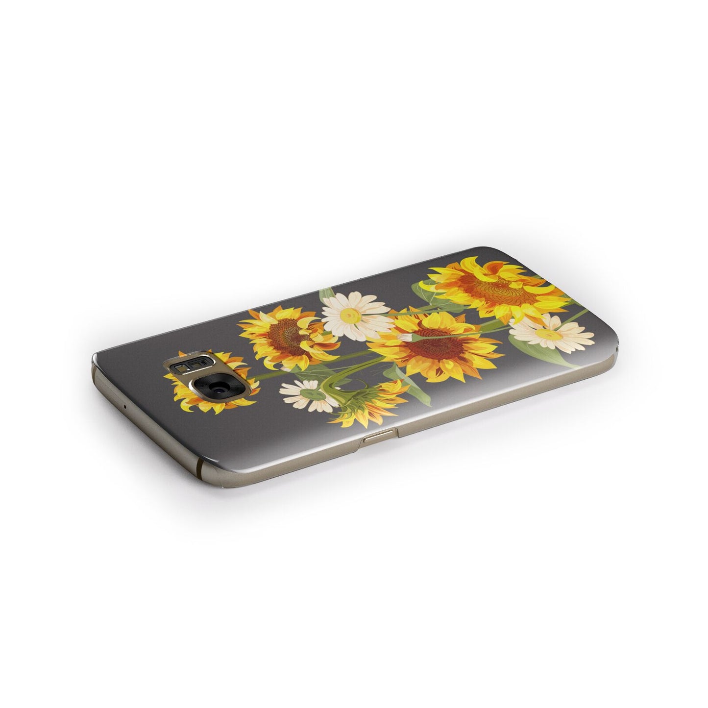 Sunflower Floral Samsung Galaxy Case Side Close Up