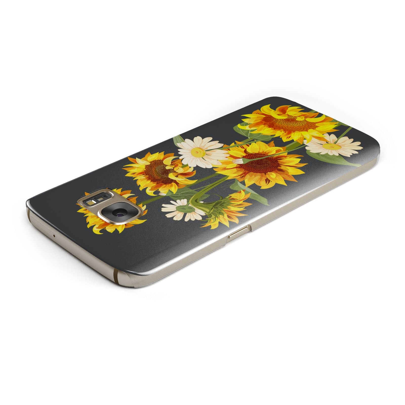 Sunflower Floral Samsung Galaxy Case Top Cutout