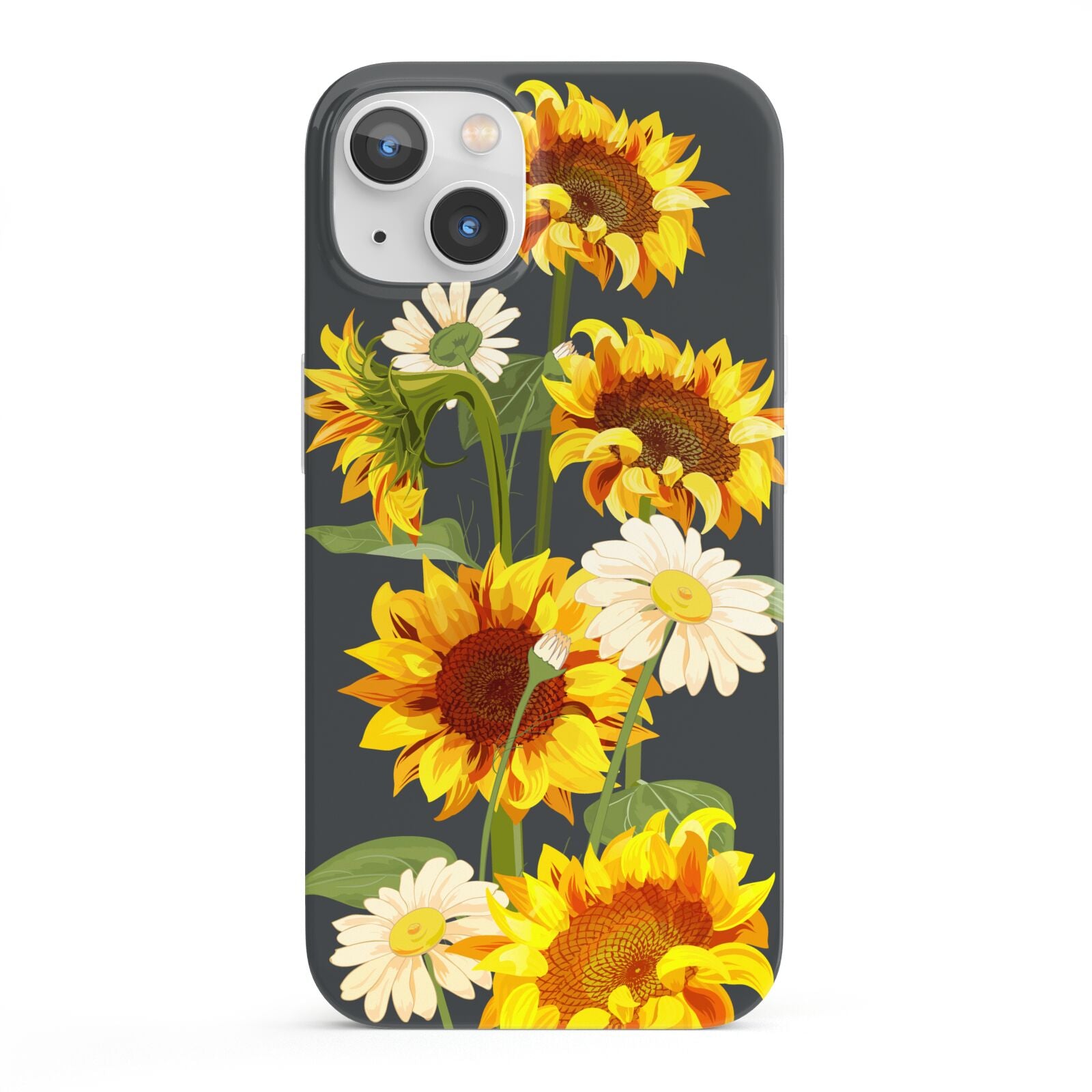 Sunflower Floral iPhone 13 Full Wrap 3D Snap Case