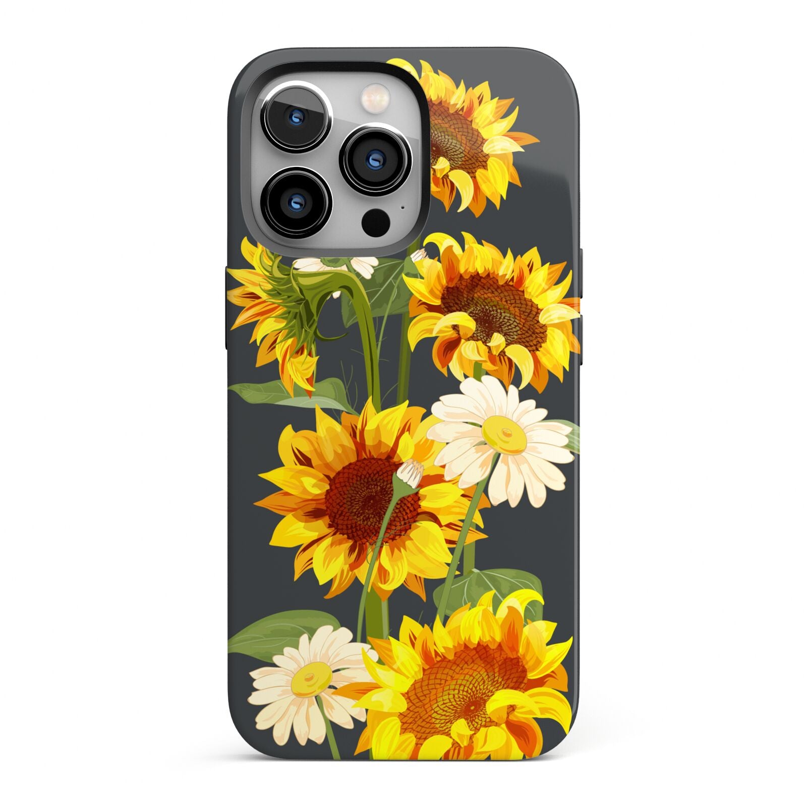 Sunflower Floral iPhone 13 Pro Full Wrap 3D Tough Case