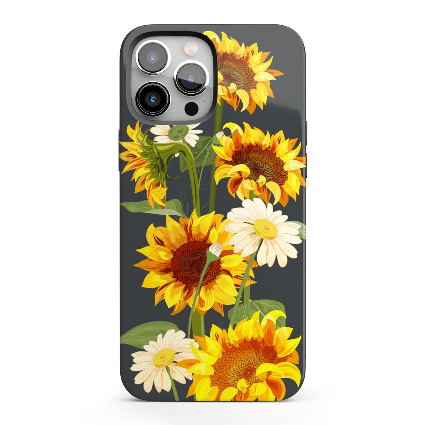 Sunflower Floral iPhone 13 Pro Max Full Wrap 3D Tough Case
