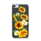 Sunflower Floral iPhone 7 Bumper Case on Silver iPhone