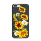 Sunflower Floral iPhone 7 Plus Bumper Case on Silver iPhone