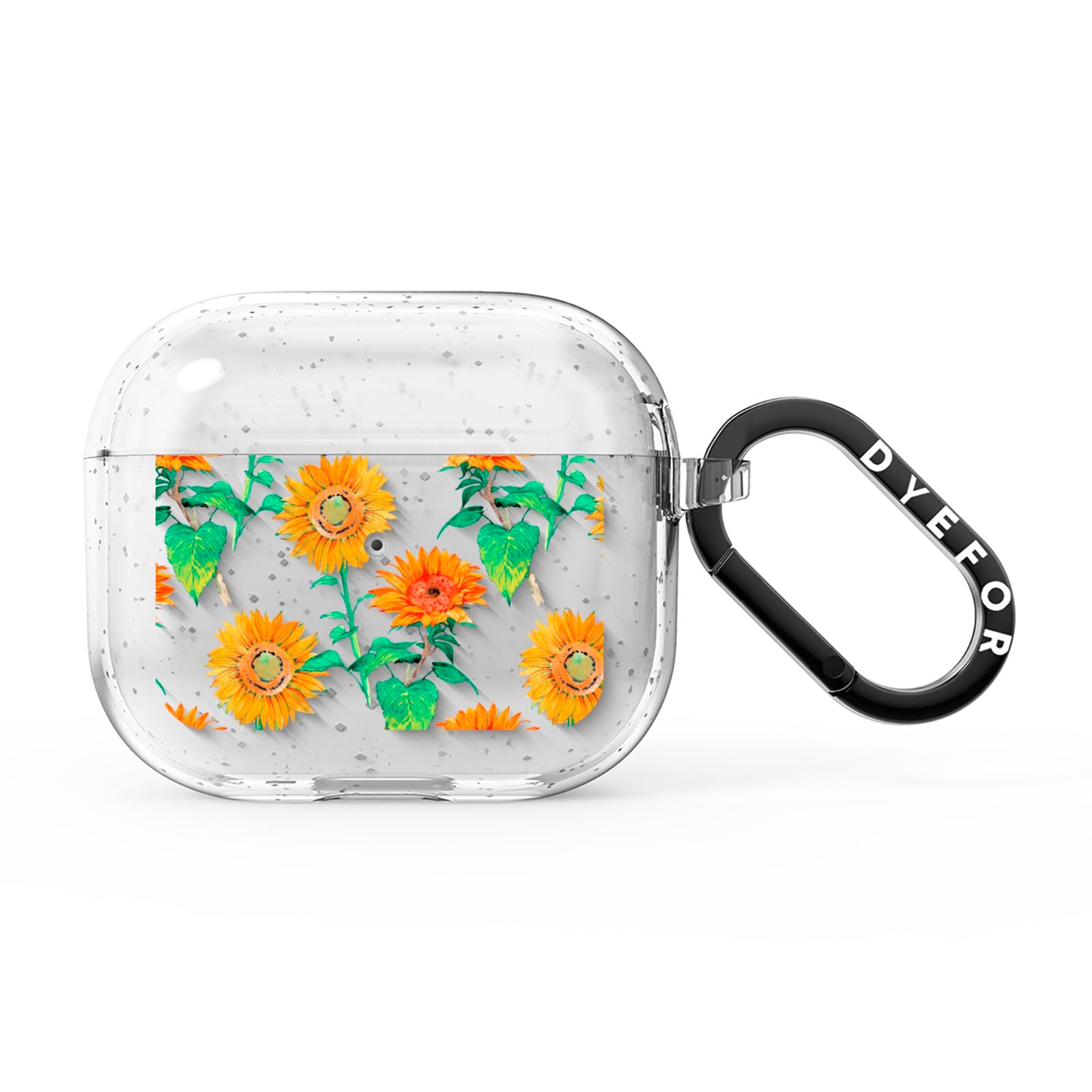 Sunflower Pattern AirPods Glitter Case 3rd Gen