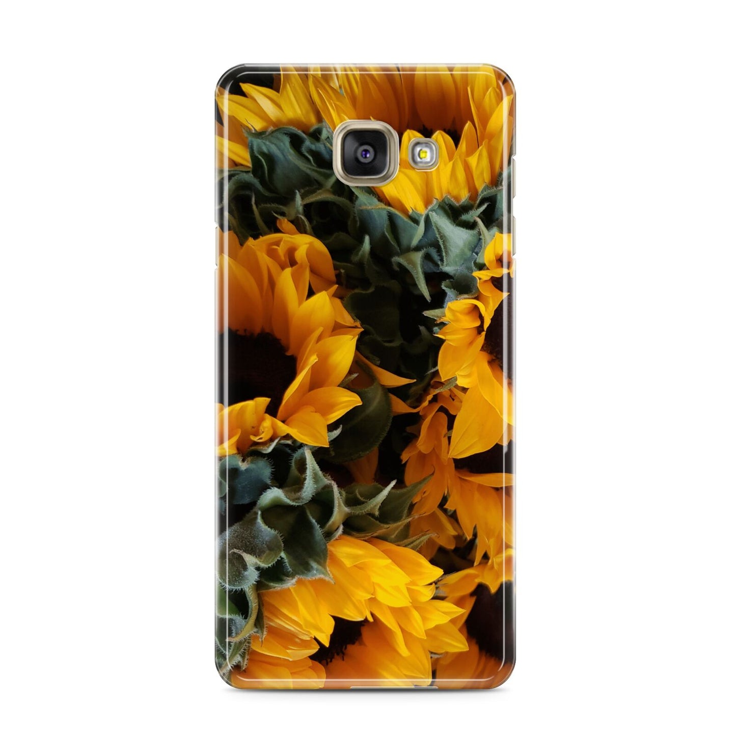 Sunflower Samsung Galaxy A3 2016 Case on gold phone