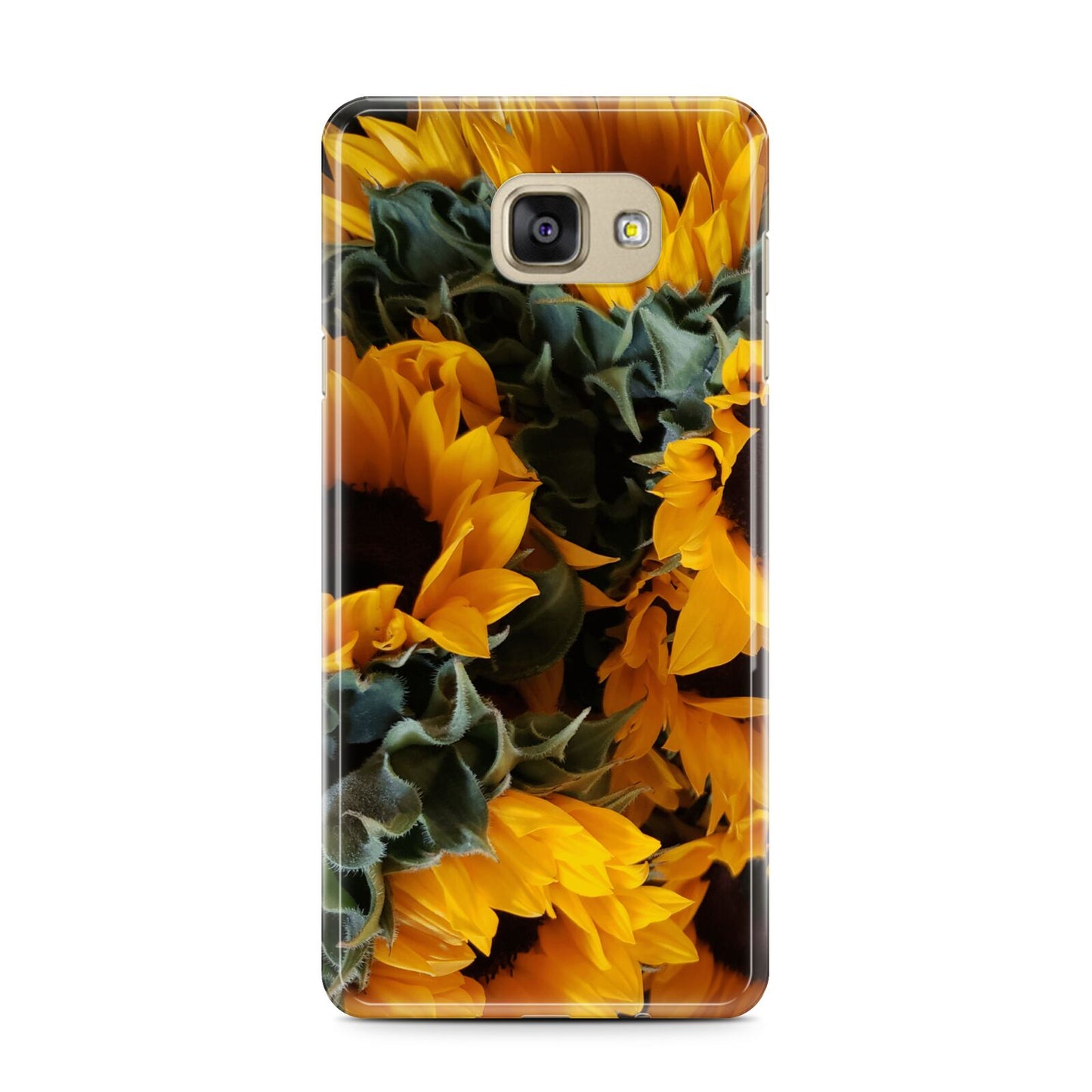 Sunflower Samsung Galaxy A7 2016 Case on gold phone