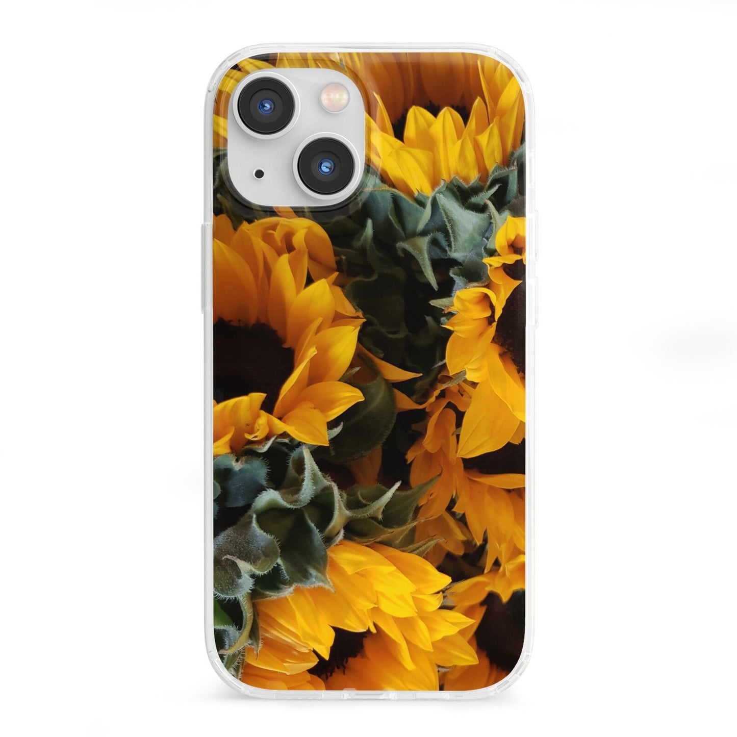 Sunflower iPhone 13 Mini Clear Bumper Case