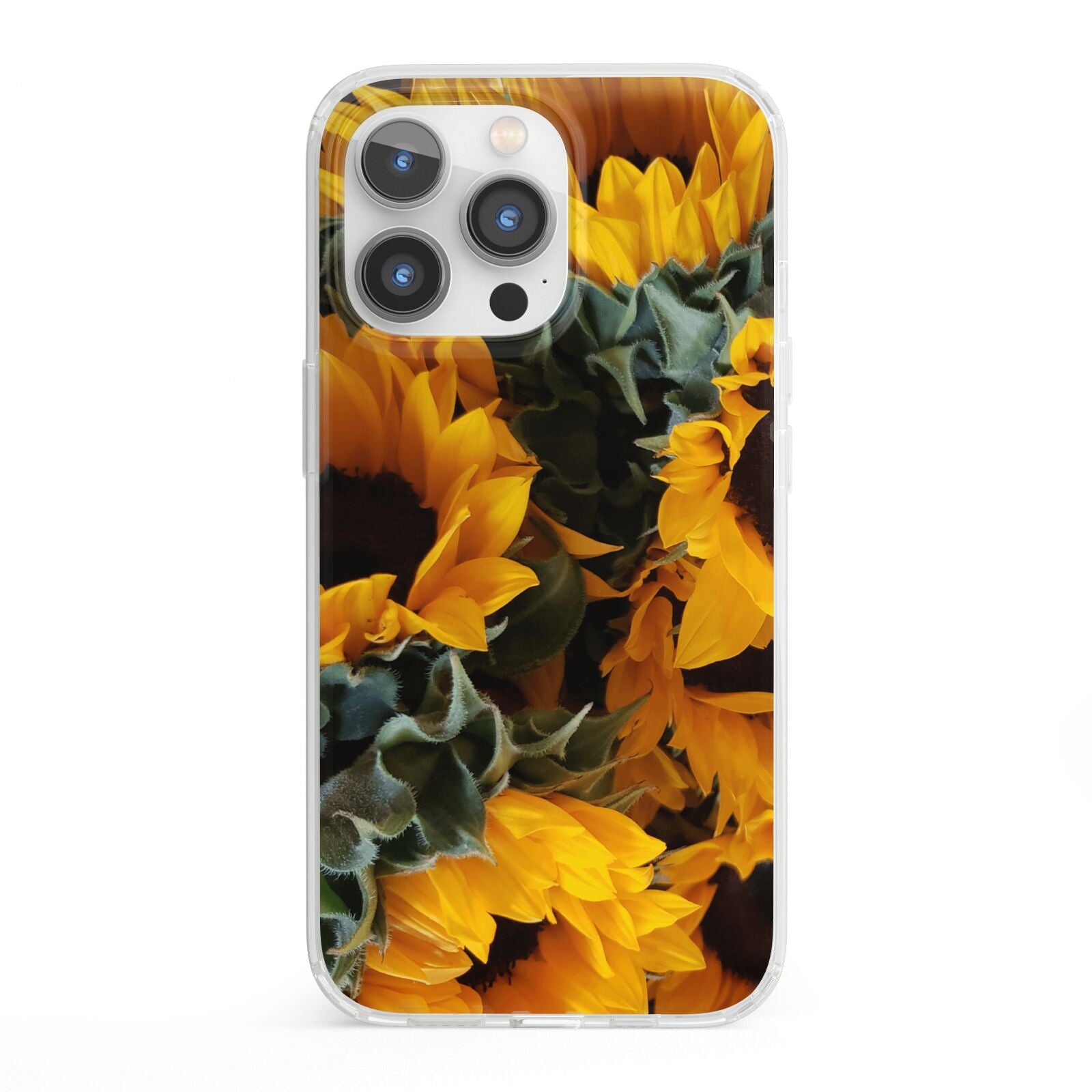 Sunflower iPhone 13 Pro Clear Bumper Case