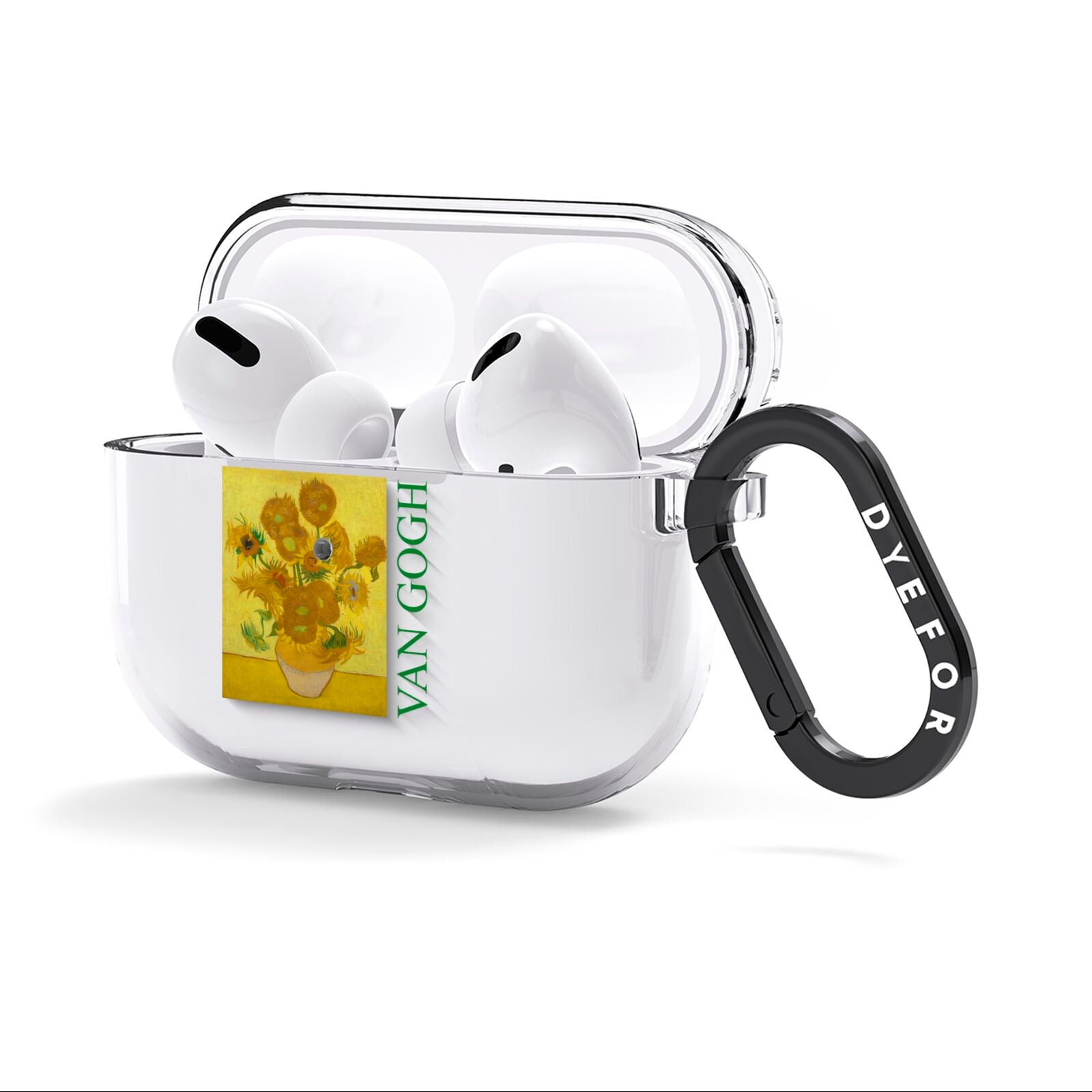 Sunflowers By Van Gogh AirPods Clear Case 3rd Gen Side Image