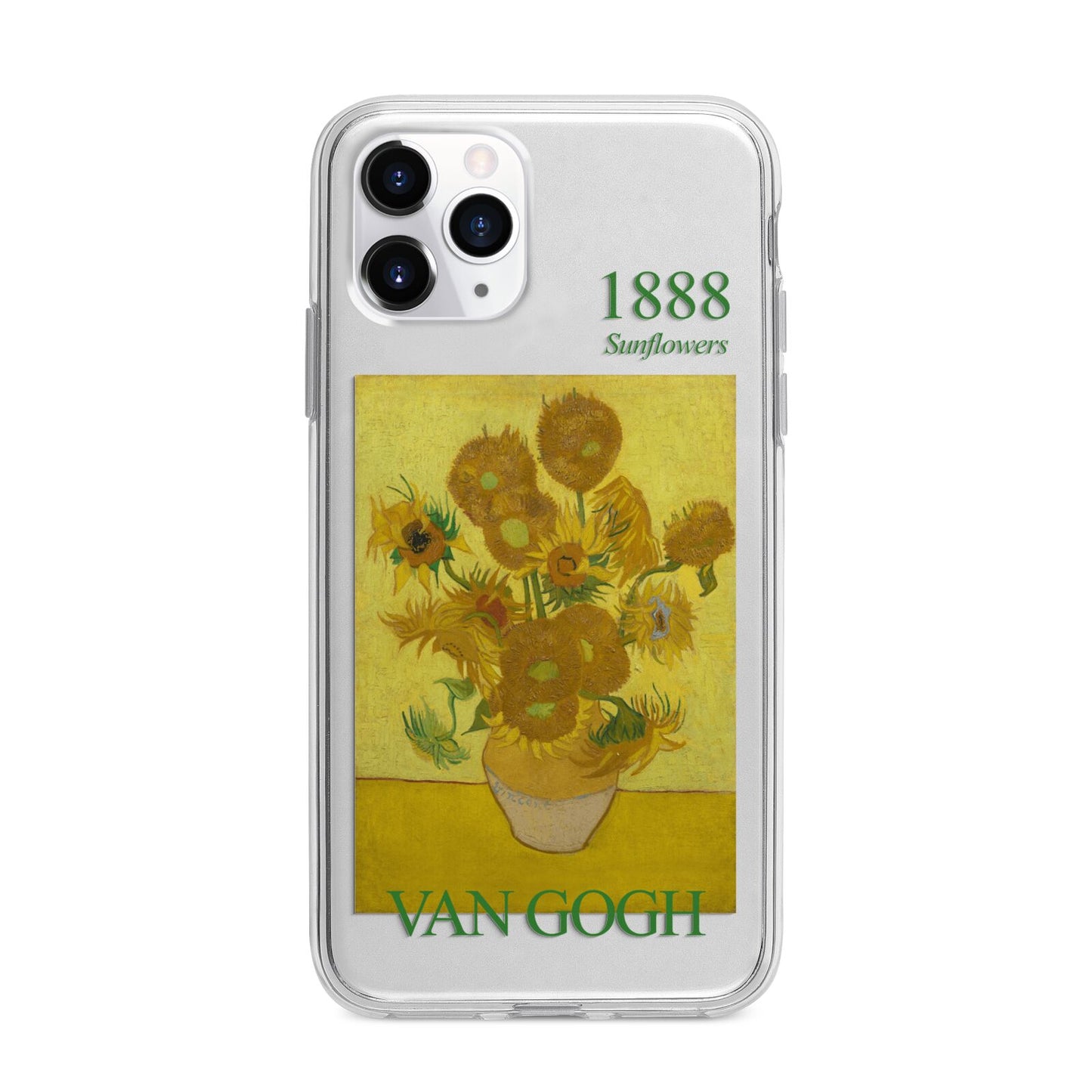 Sunflowers By Van Gogh Apple iPhone 11 Pro Max in Silver with Bumper Case