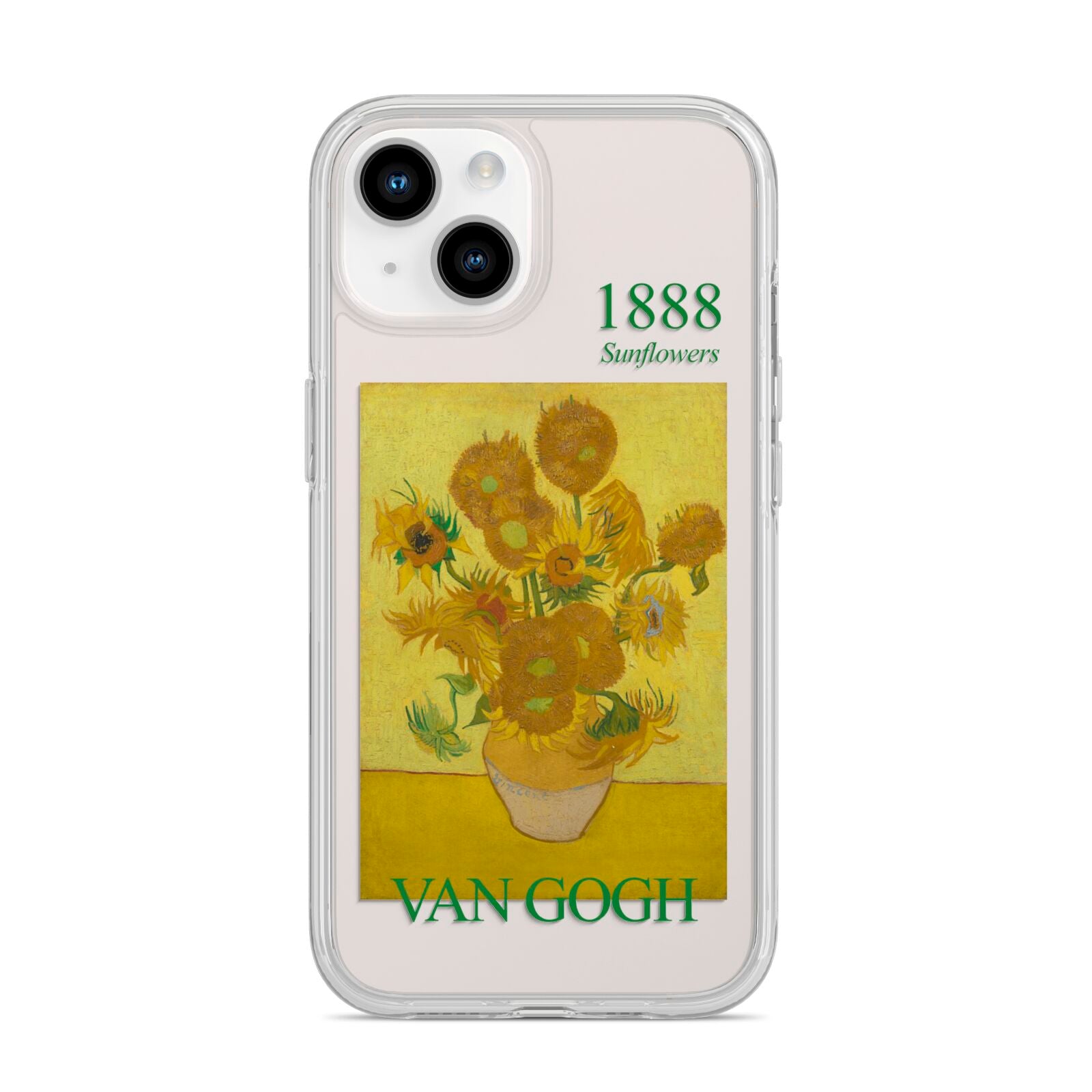 Sunflowers By Van Gogh iPhone 14 Clear Tough Case Starlight