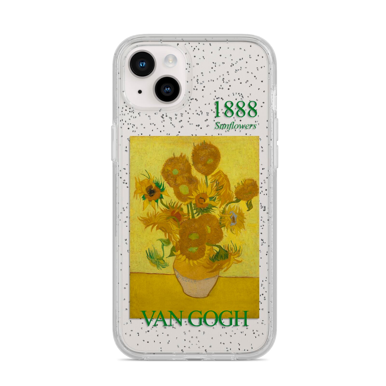 Sunflowers By Van Gogh iPhone 14 Plus Glitter Tough Case Starlight