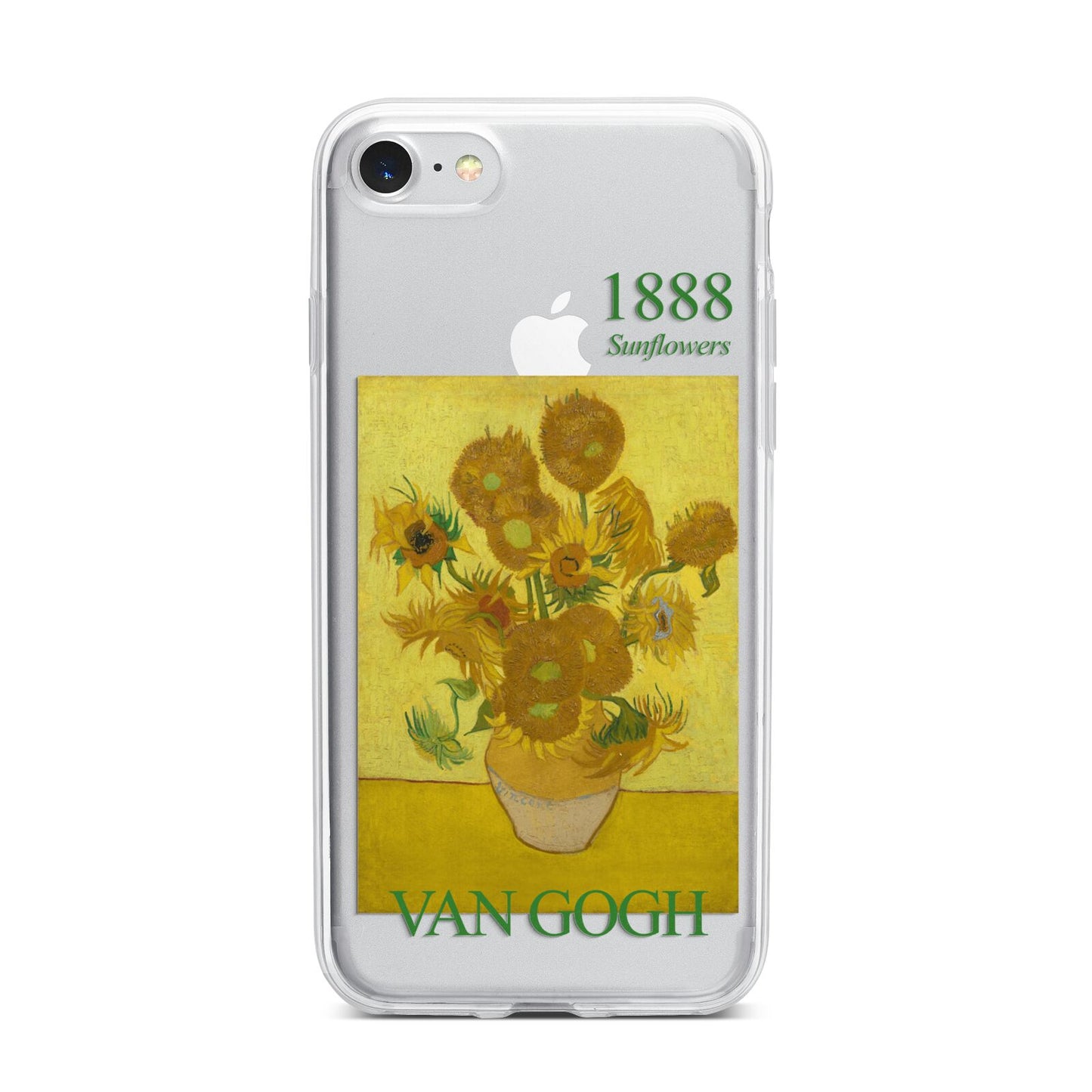 Sunflowers By Van Gogh iPhone 7 Bumper Case on Silver iPhone