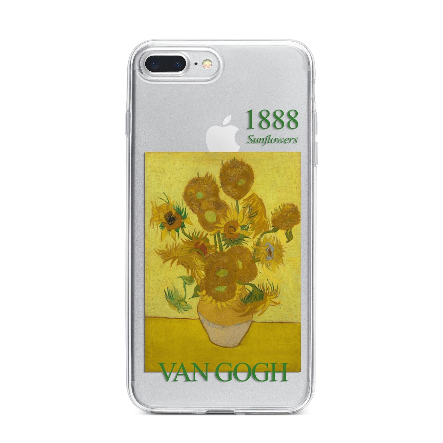 Sunflowers By Van Gogh iPhone 7 Plus Bumper Case on Silver iPhone