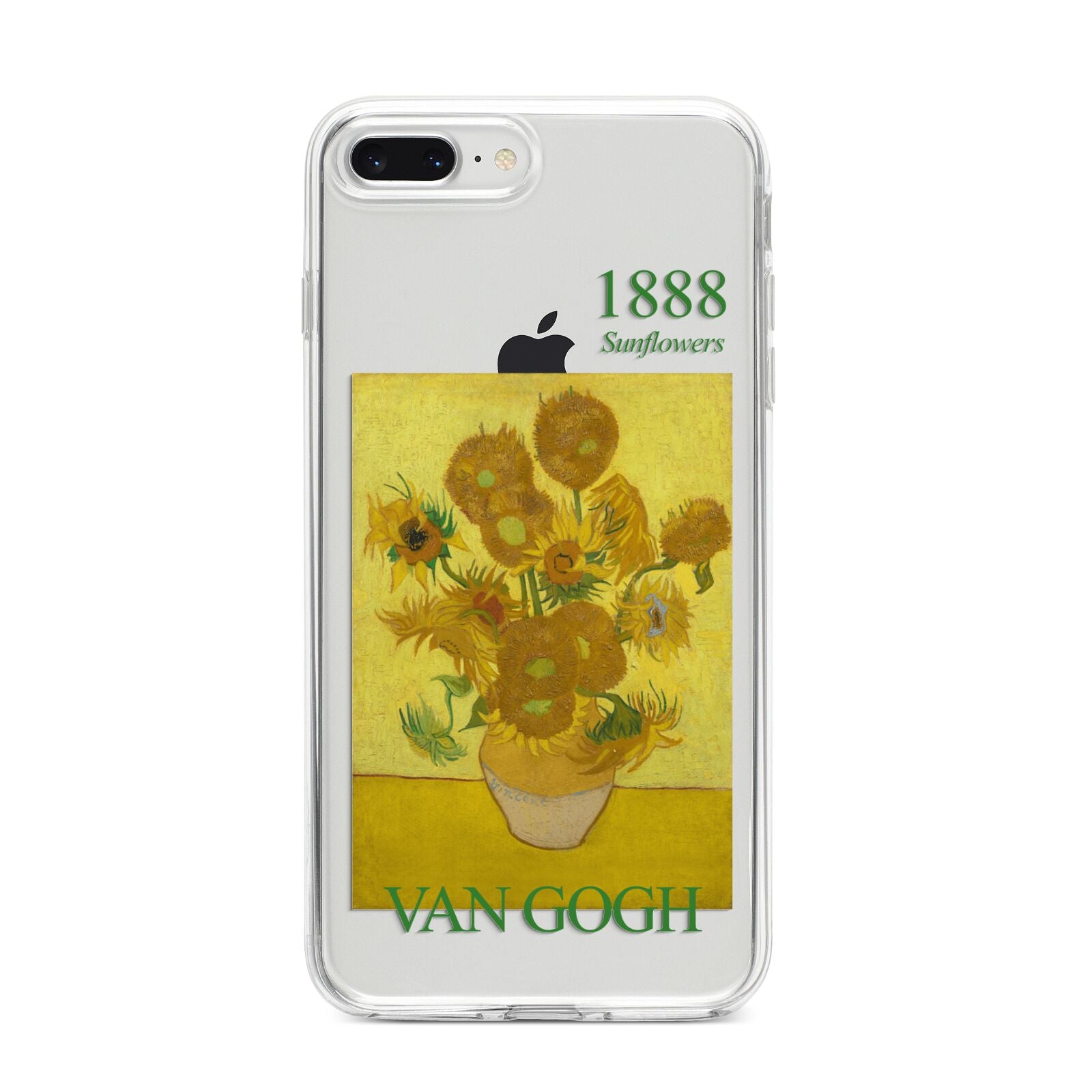 Sunflowers By Van Gogh iPhone 8 Plus Bumper Case on Silver iPhone