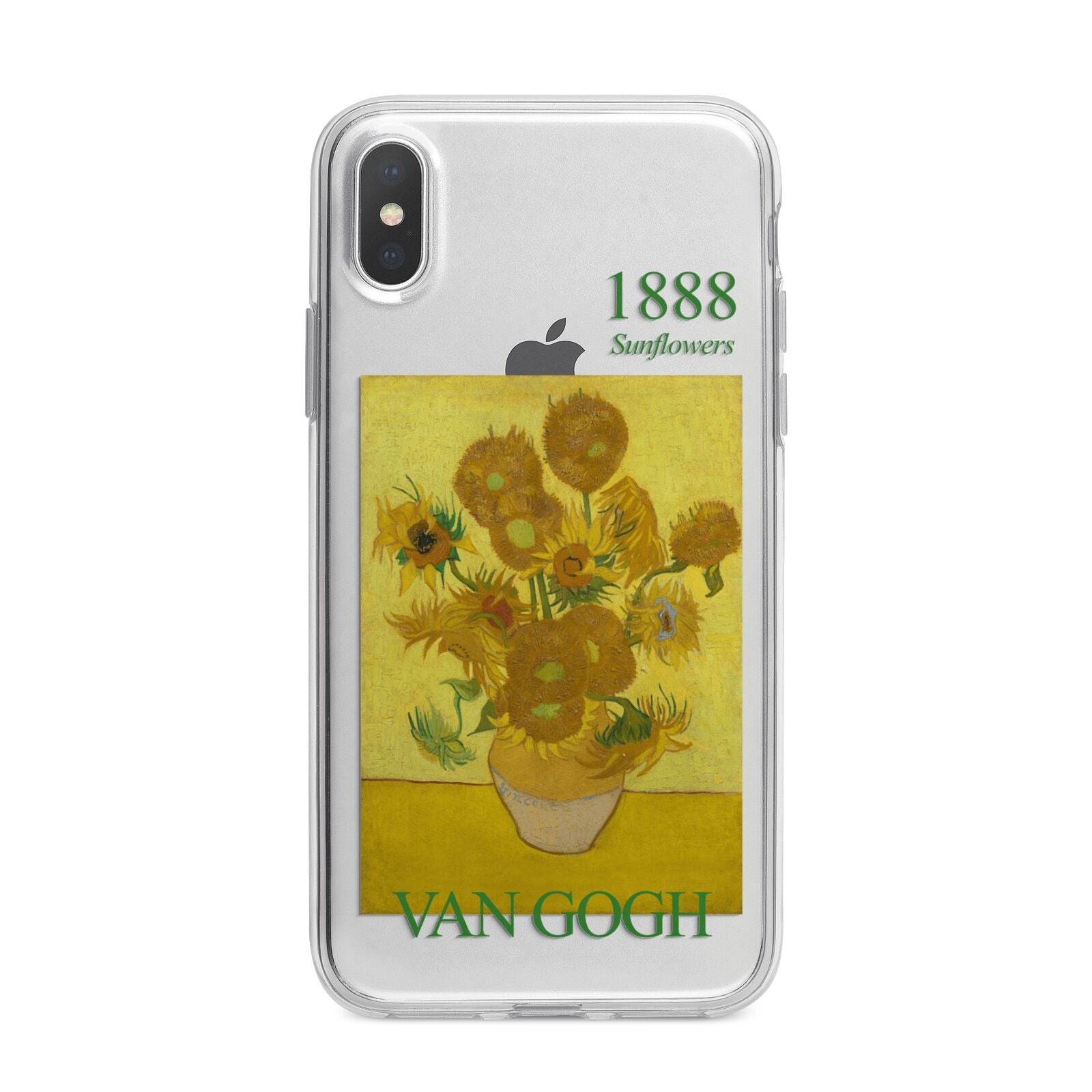 Sunflowers By Van Gogh iPhone X Bumper Case on Silver iPhone Alternative Image 1