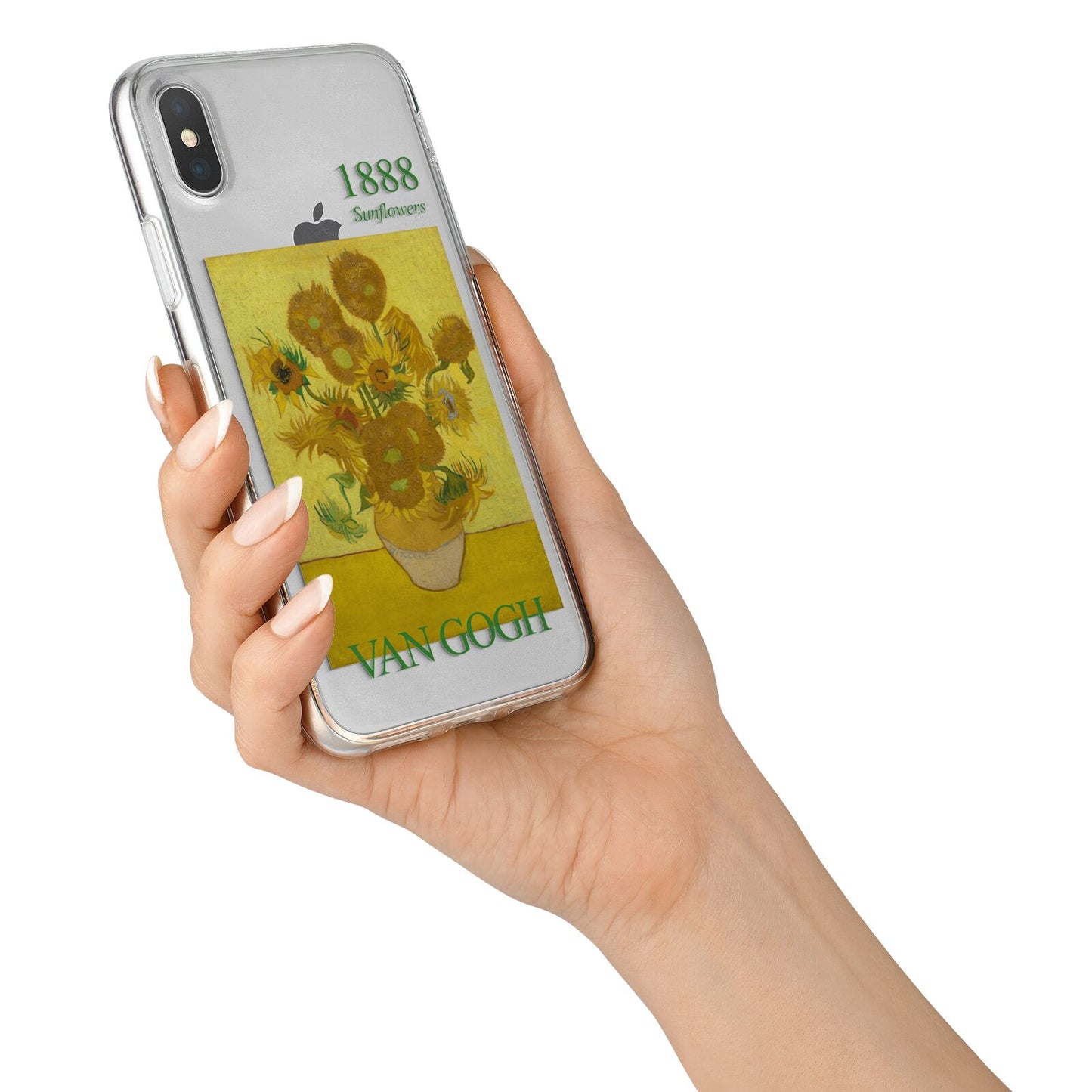 Sunflowers By Van Gogh iPhone X Bumper Case on Silver iPhone Alternative Image 2