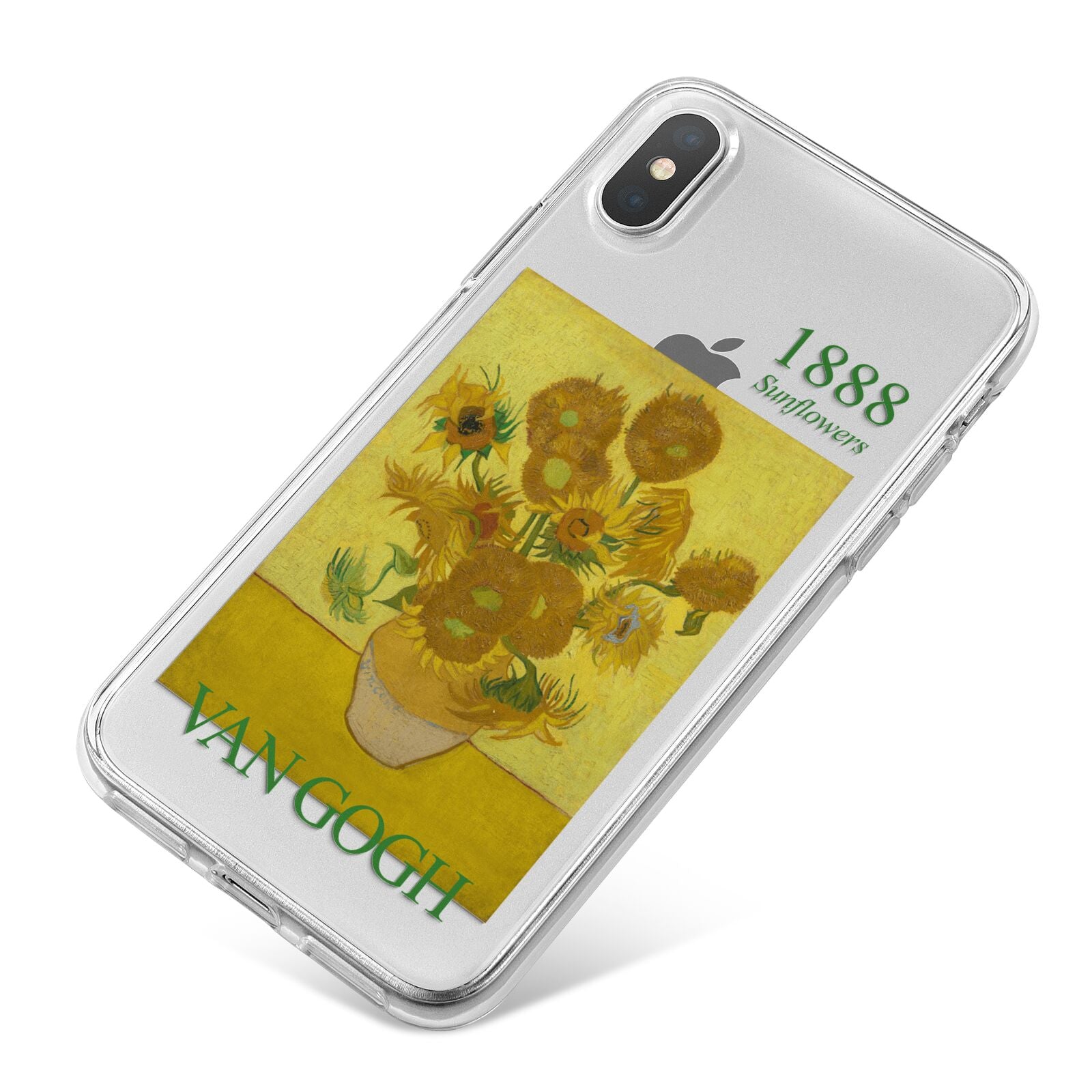 Sunflowers By Van Gogh iPhone X Bumper Case on Silver iPhone