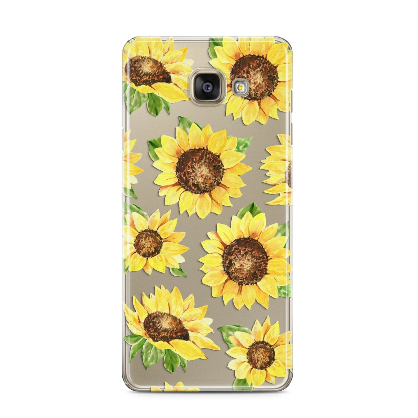 Sunflowers Samsung Galaxy A3 2016 Case on gold phone