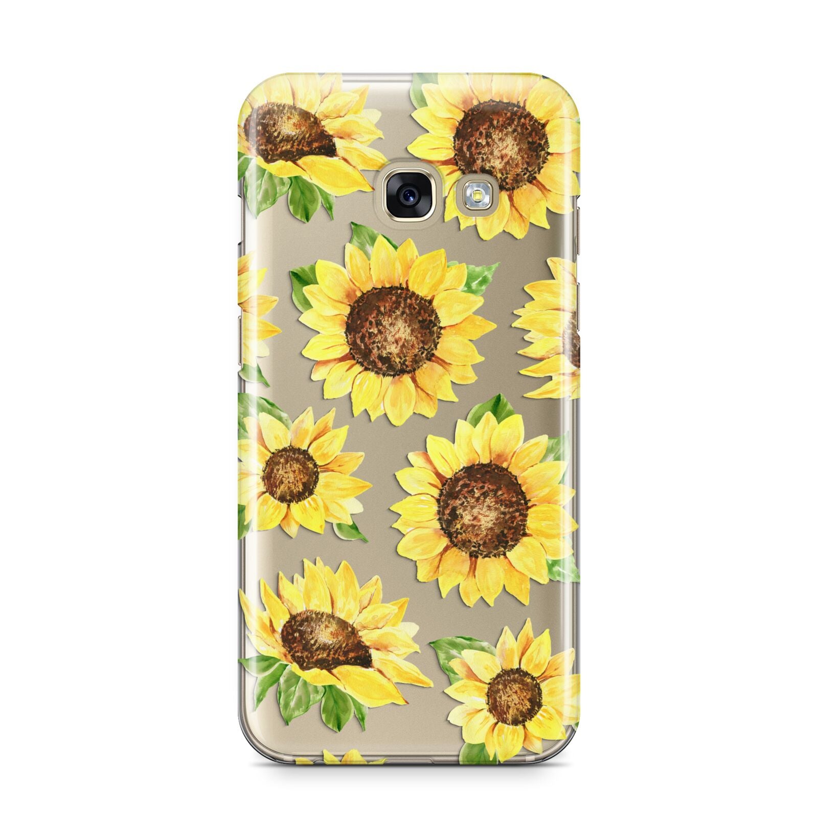 Sunflowers Samsung Galaxy A3 2017 Case on gold phone