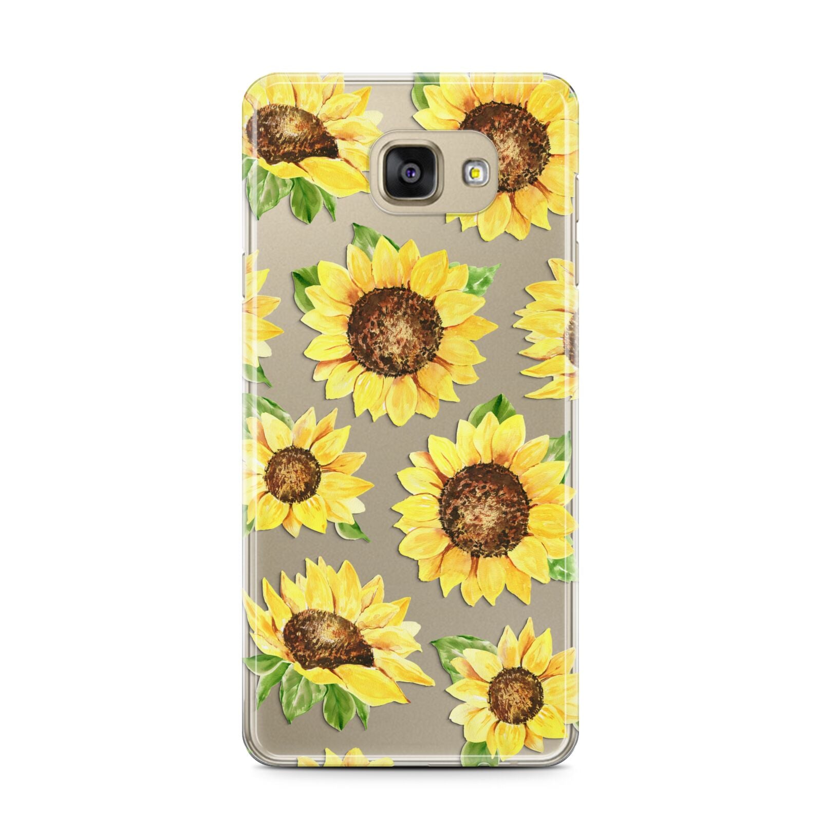 Sunflowers Samsung Galaxy A7 2016 Case on gold phone