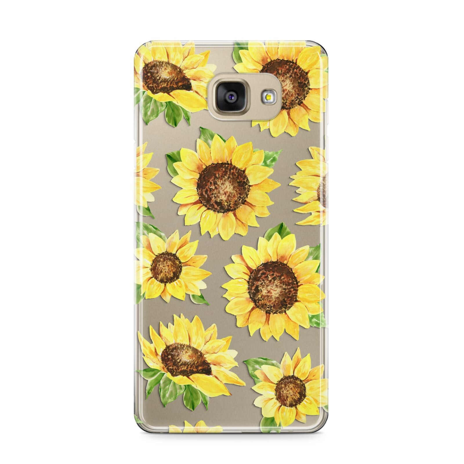 Sunflowers Samsung Galaxy A9 2016 Case on gold phone