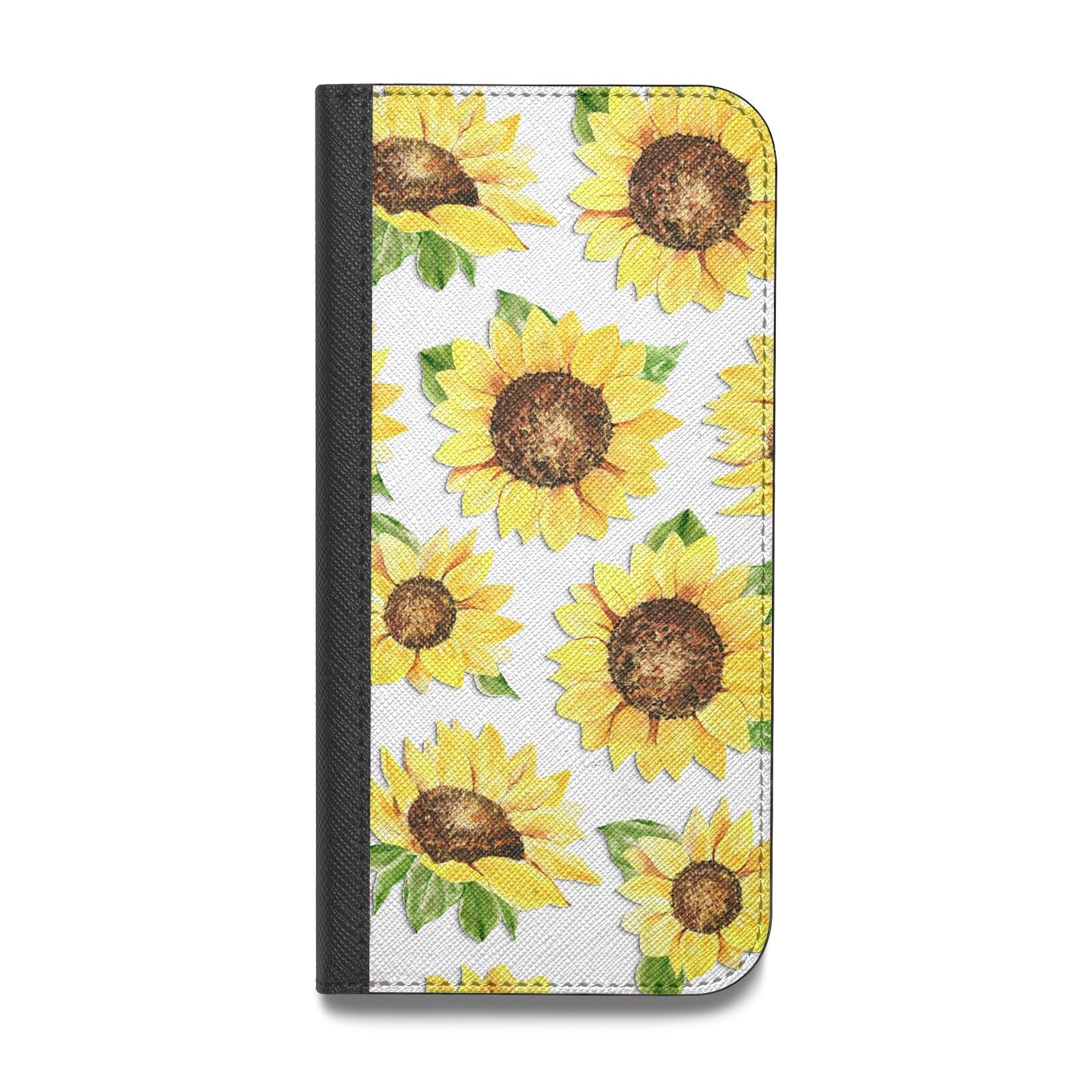 Sunflowers Vegan Leather Flip Samsung Case