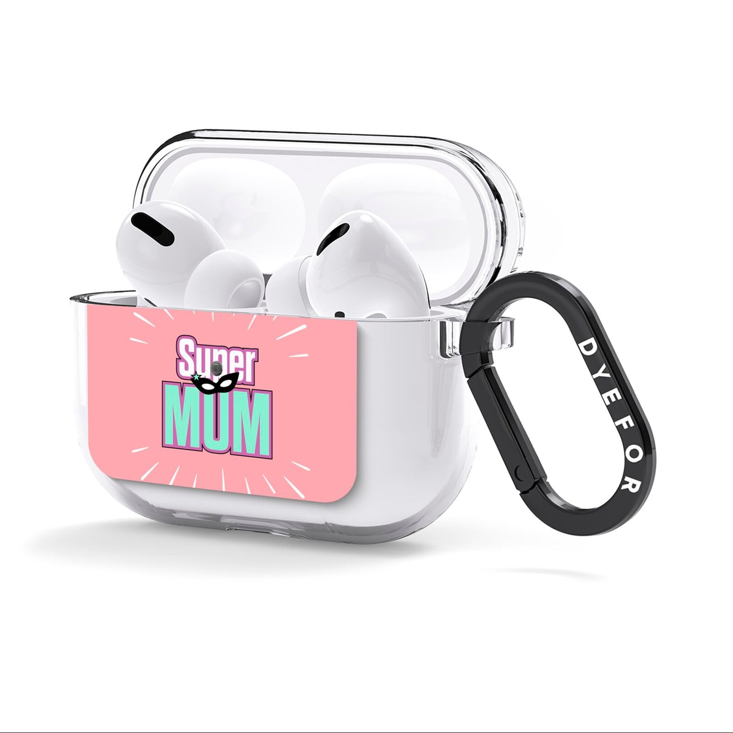 Super Mum Mothers Day AirPods Clear Case 3rd Gen Side Image